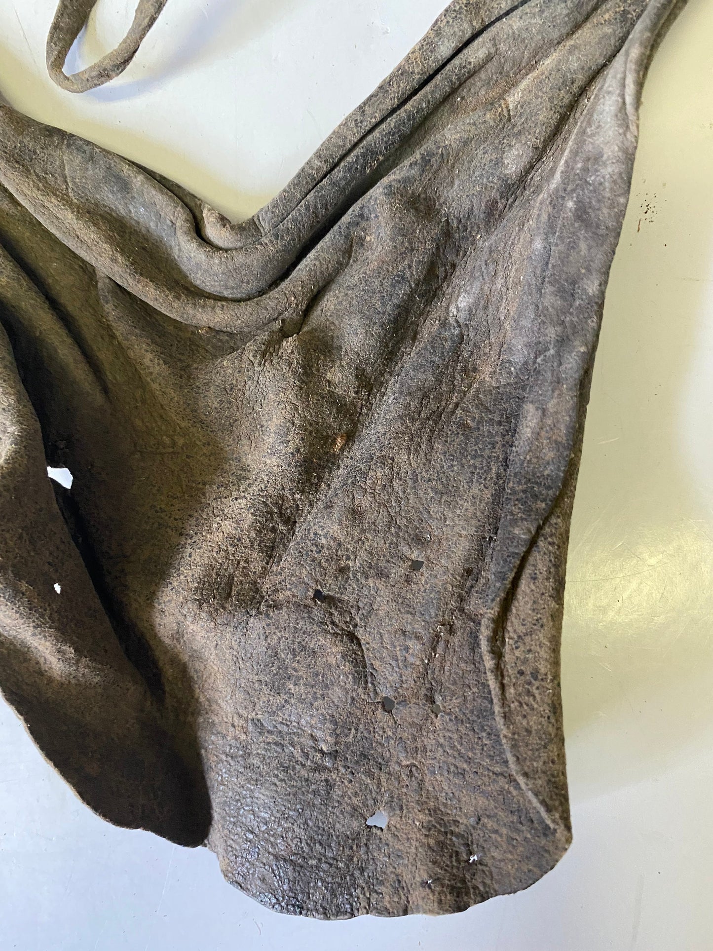 A  Museum quality early 19 century South African Zulu tribe loin cloth  Authentic and in as is cond - Culturally cool- 13 x 9  approx