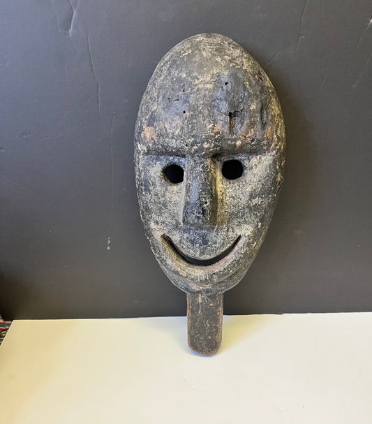 A  Museum quality rare oceanic early 19th century mask with amazing patina and detail  tribal art  rare mask-  14.5 x 6.5- wow