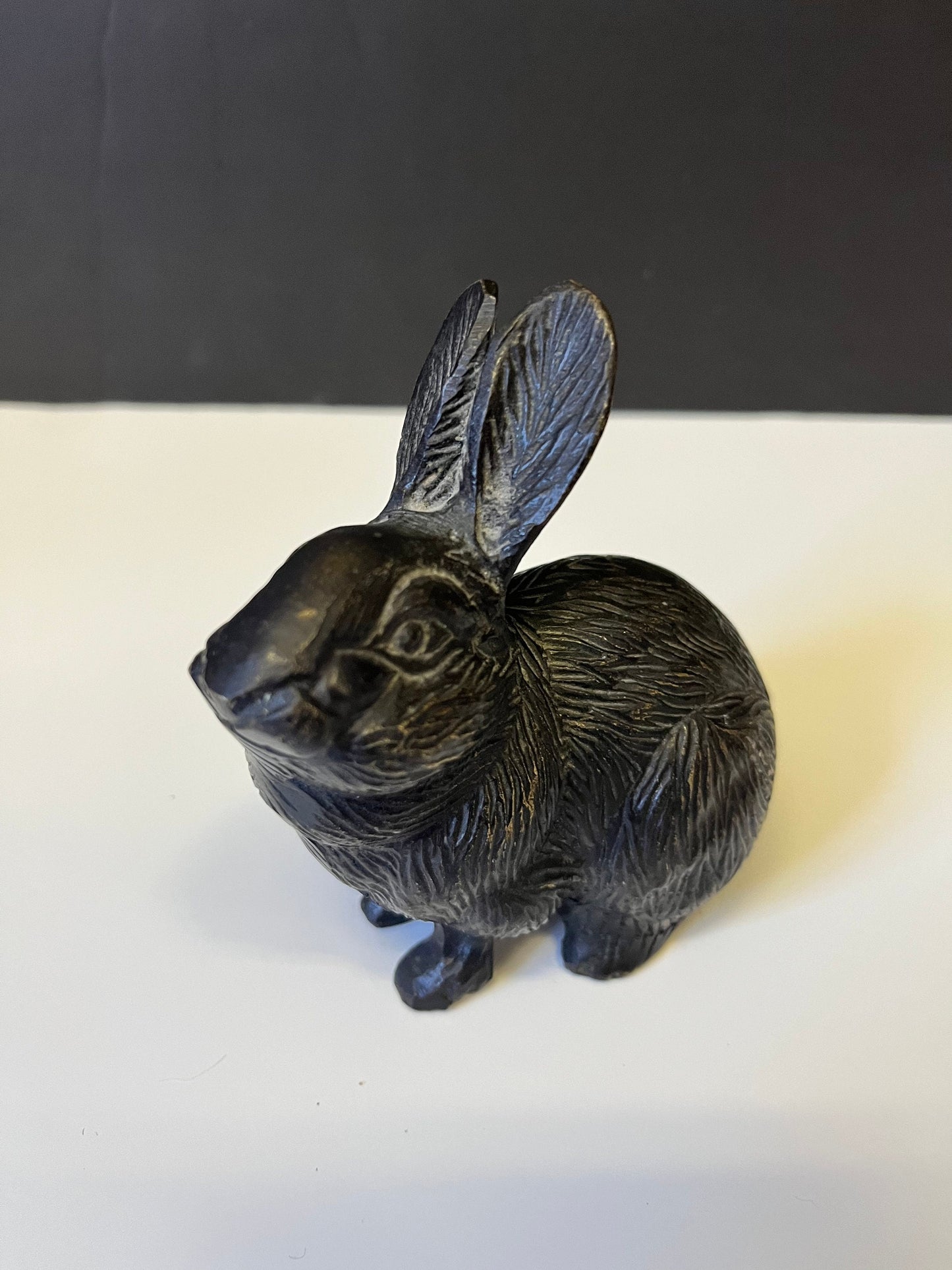 Fabulous bronze 4 x 4 inch rabbit  Great quality in Patina and quite heavy for a small piece  Gift alert -  great value