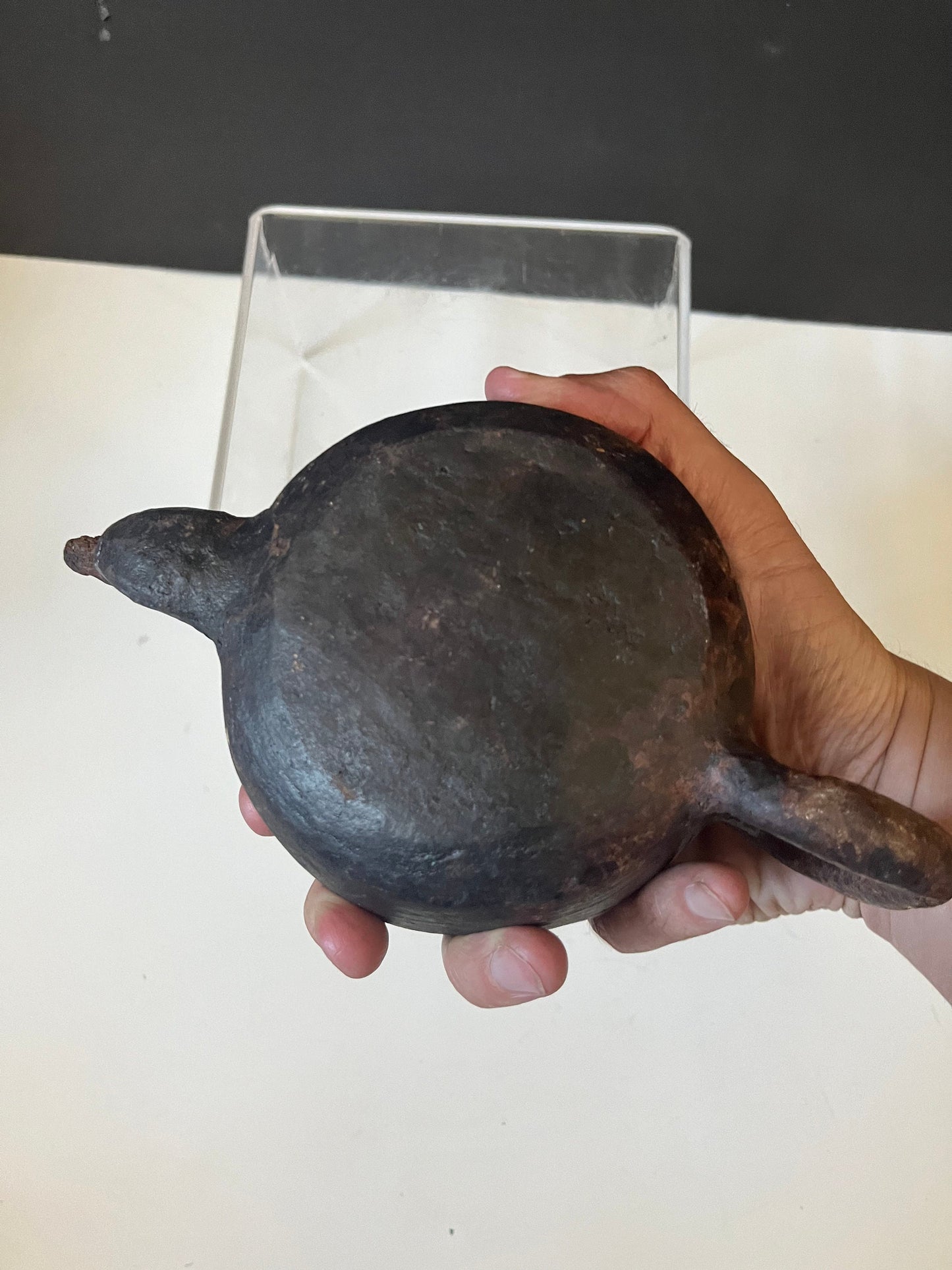 Absolutely fabulous museum quality 8 x 3 high very very very very very very very very old Chinese purple clay teapot  Fabulous patina! Wow