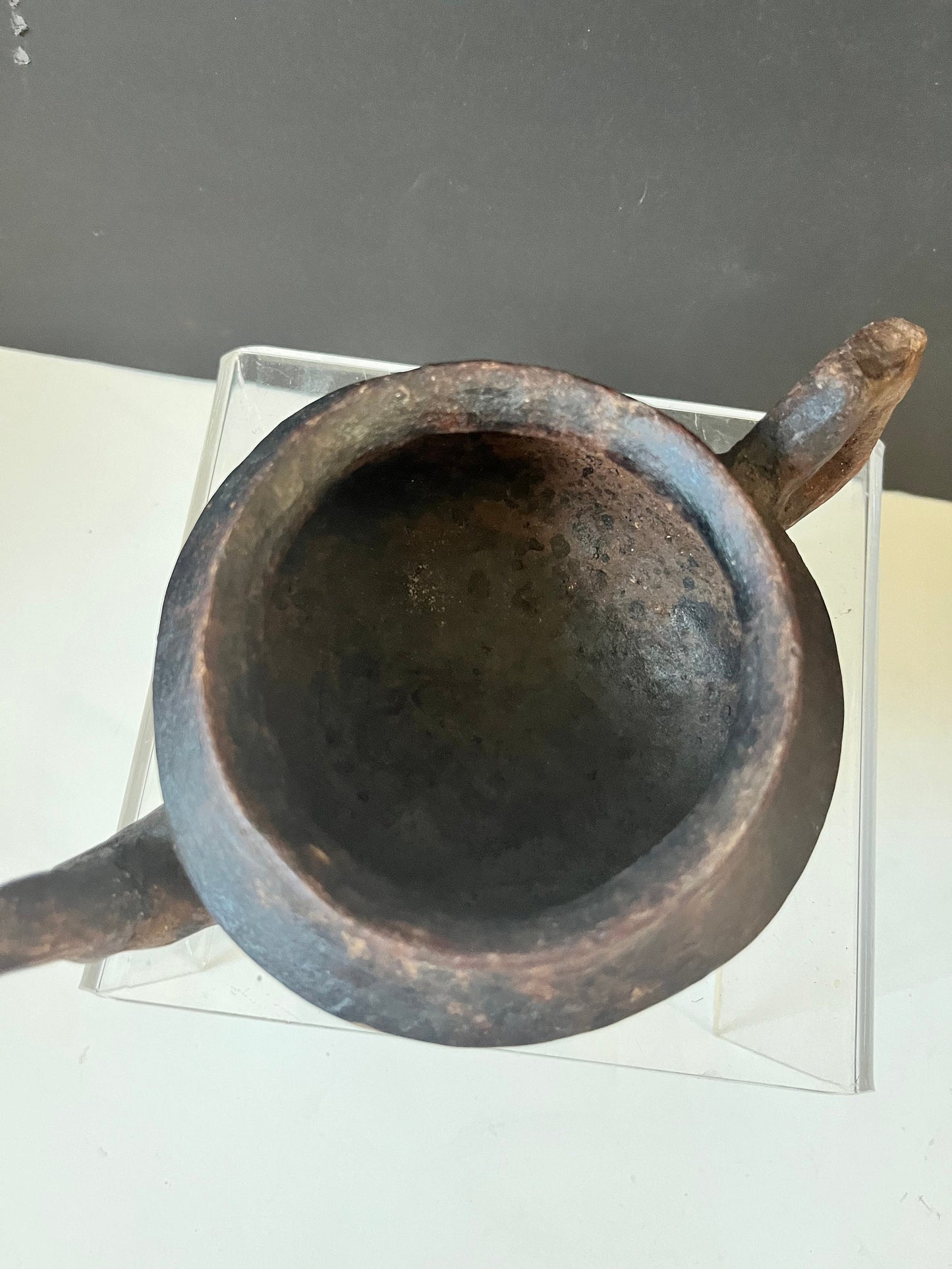 Absolutely fabulous museum quality 8 x 3 high very very very very very very very very old Chinese purple clay teapot  Fabulous patina! Wow