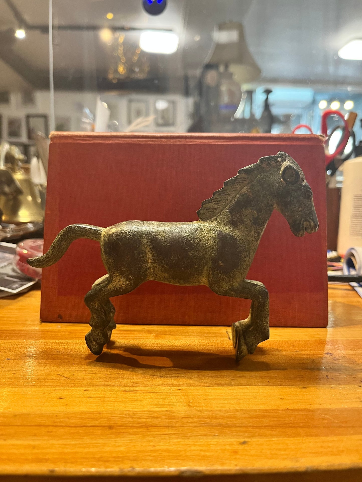 Extra sexy Chinese tang dynasty style bronze galloping horse  6 x 4 high with extra special patina  old beautiful horse wow price