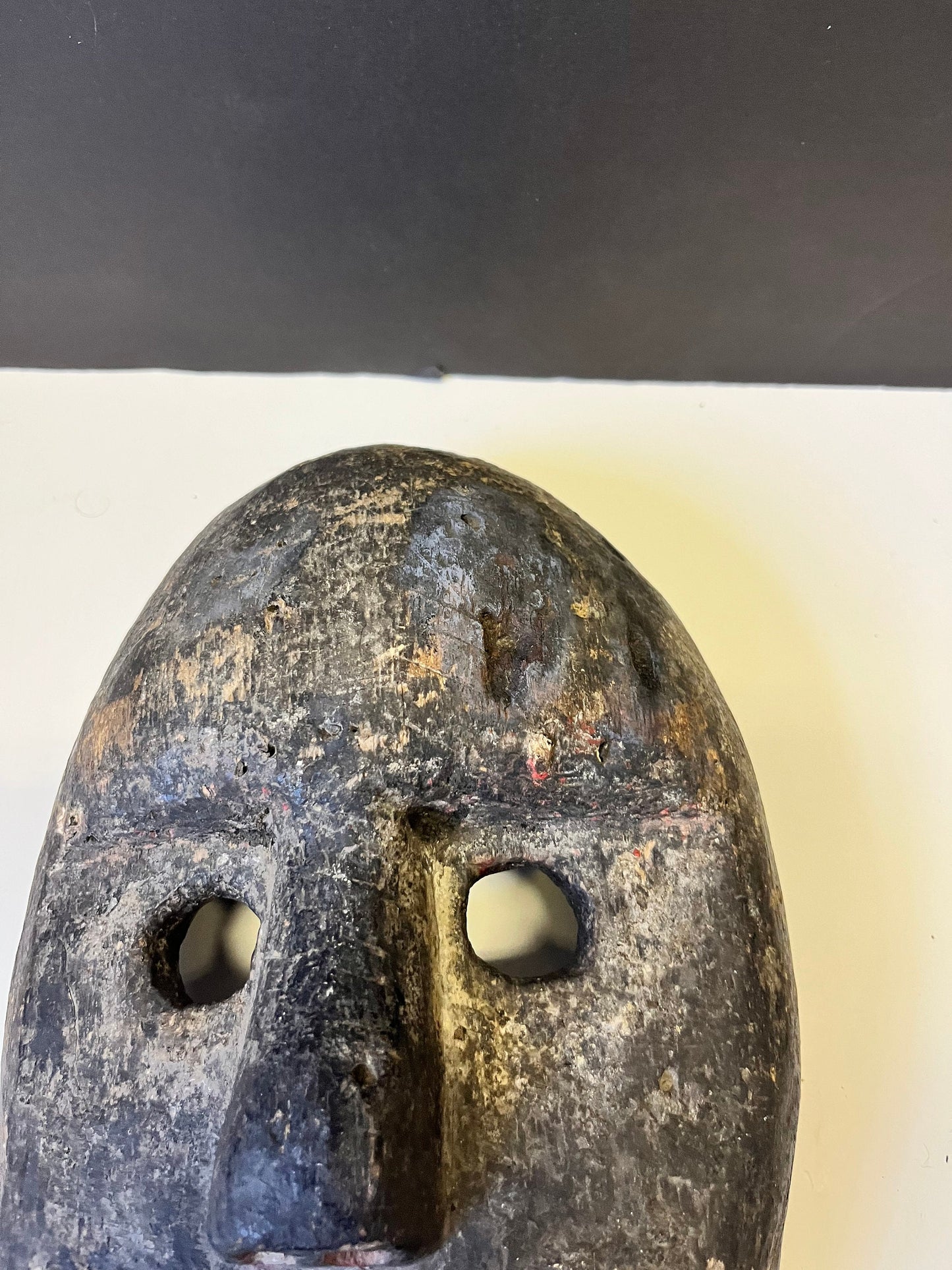 A  Museum quality rare oceanic early 19th century mask with amazing patina and detail  tribal art  rare mask-  14.5 x 6.5- wow