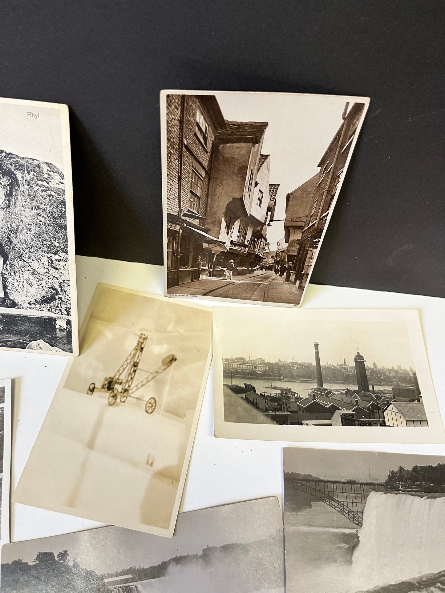 Lot 21  14 antique postcards black and white from around the world  best deal  Junk journalling dream