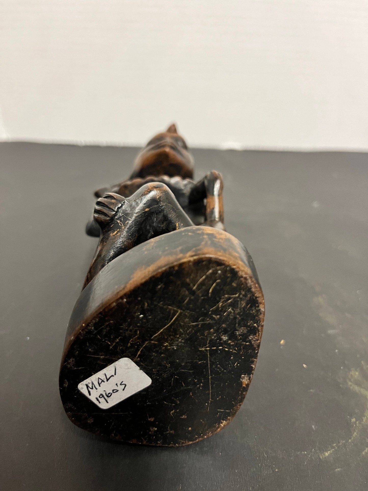 Absolutely glorious 7 inch tall 1960s intricately carved Ebony statue  Amazing detail and quality and truly a piece of African history