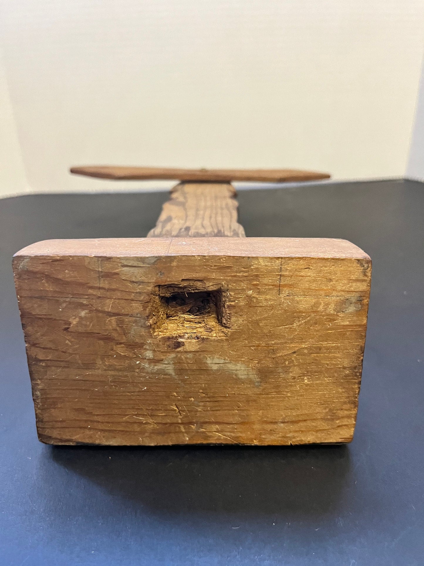 Absolutely fantastic 12 inch high by 9 inch wide antique Pacific Northwest indigenous first nations Polychrome painted and carved totem pole