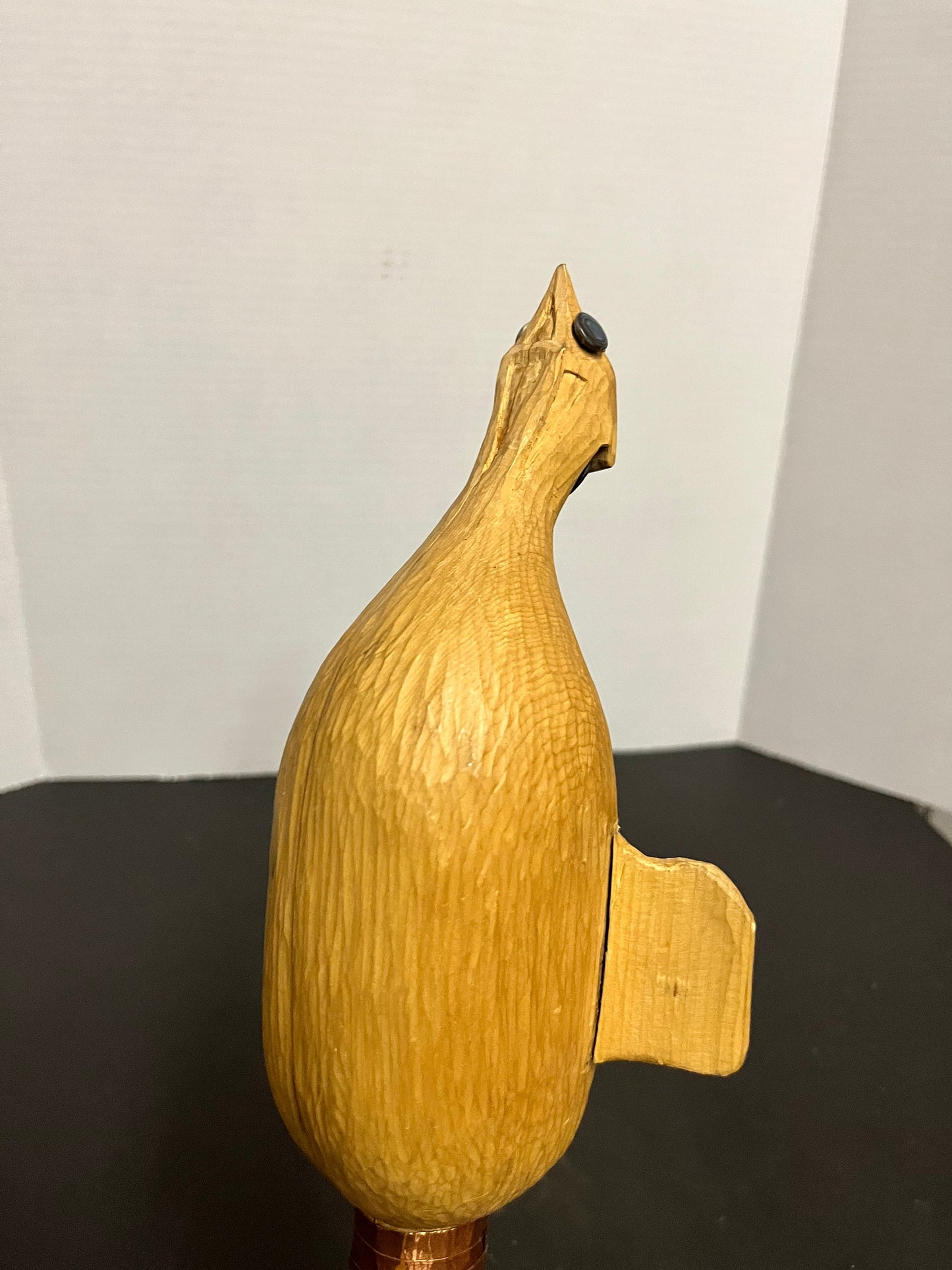 Absolutely fabulous 13 inch long indigenous first nations cedar rattle with abalone  and copper