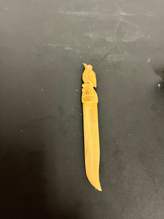 Indigenous 7 inch figural letter opener