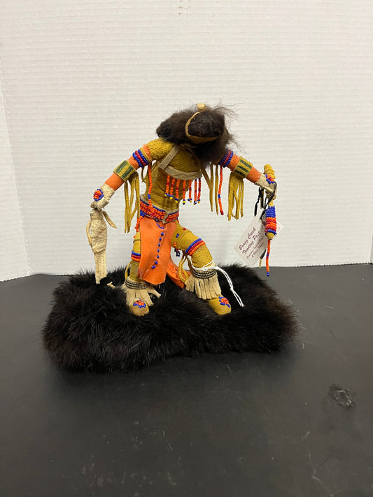 Wonderful authentic 8 inch Kachina hopi doll statue In amazing condition  Great detail  original tags  Navaho art  wow