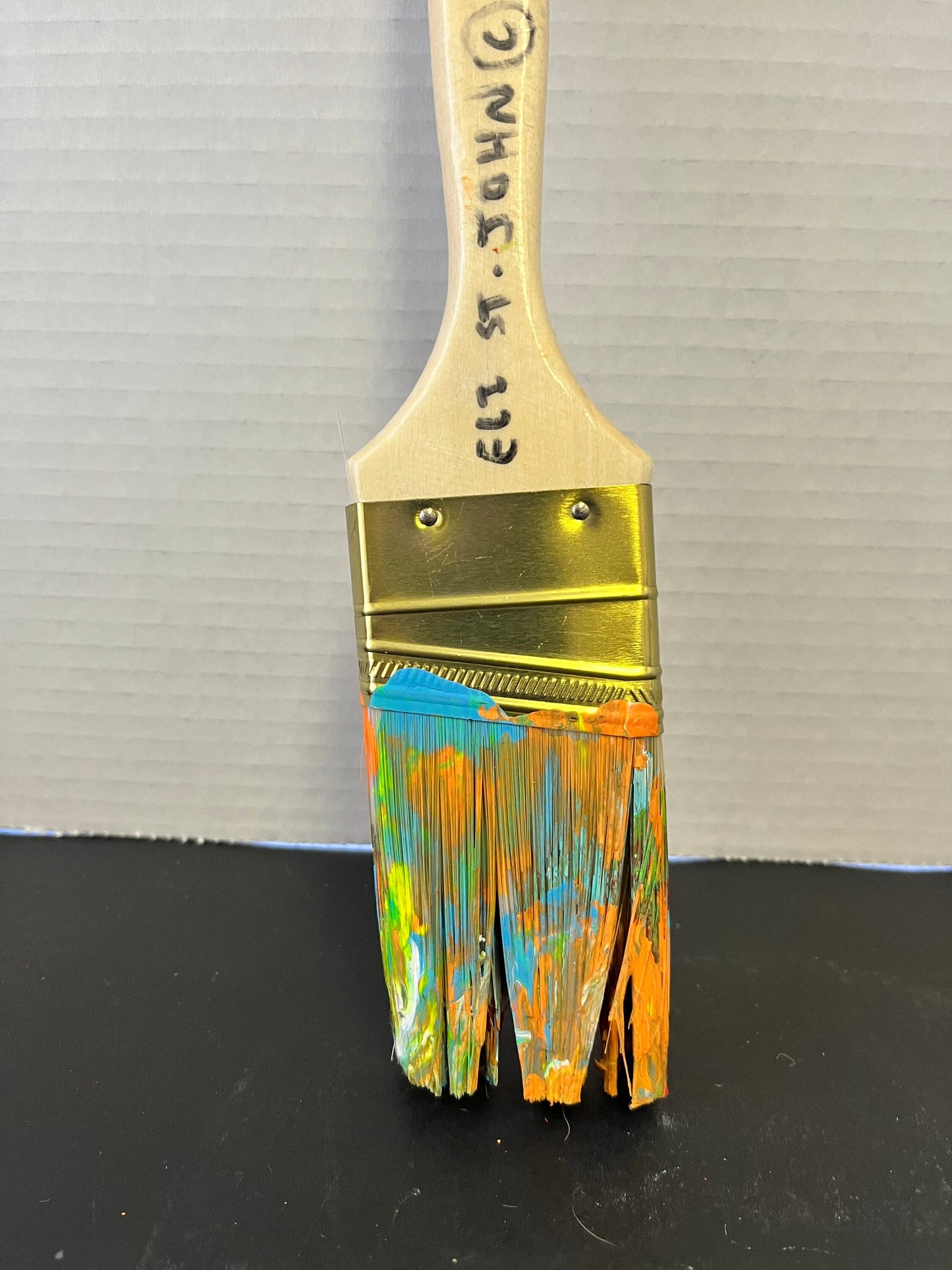 Rare art piece  11 inch local visually impaired artist Eli St. John