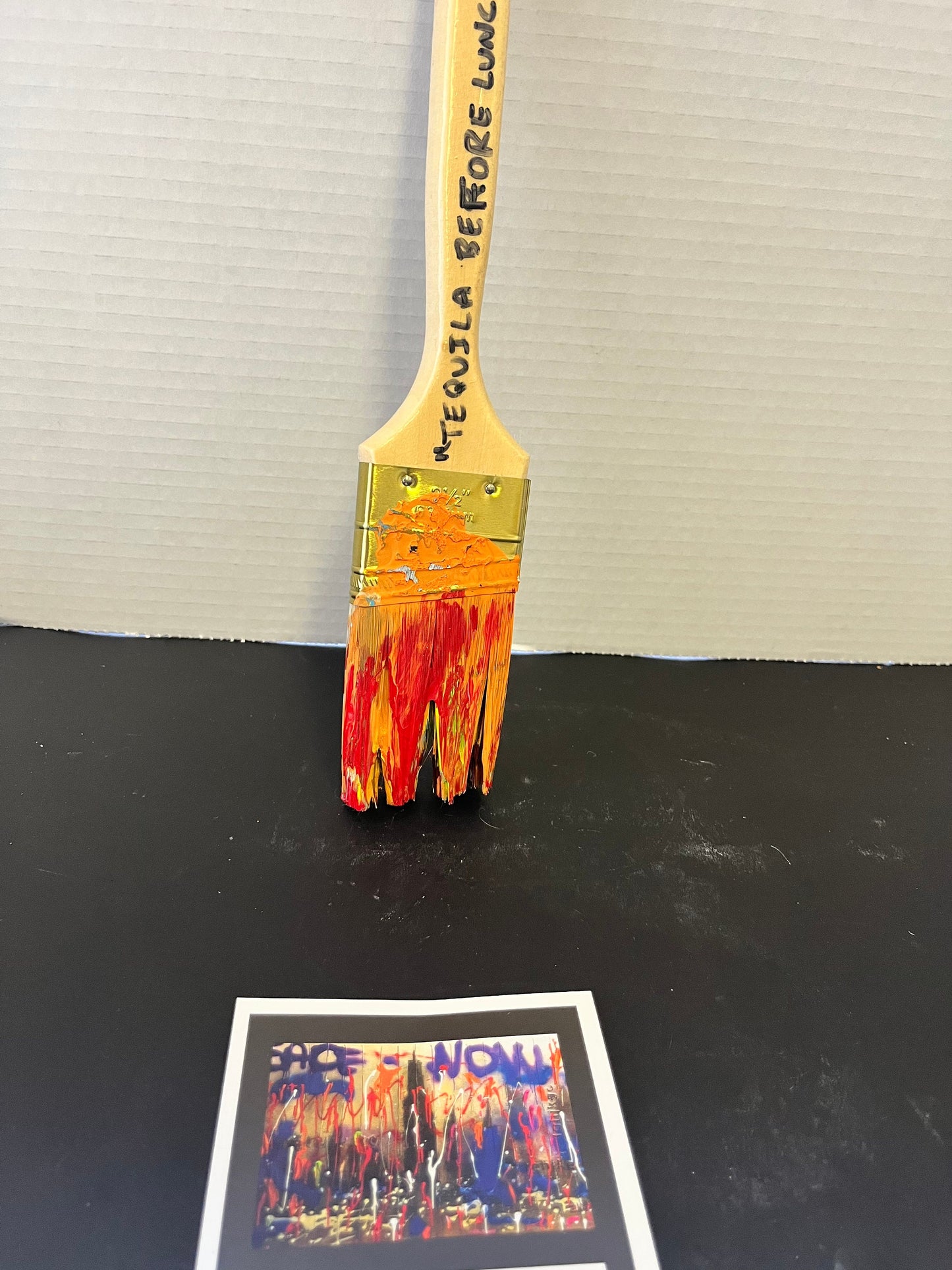 Rare art piece  11 inch local visually impaired artist Eli St. John