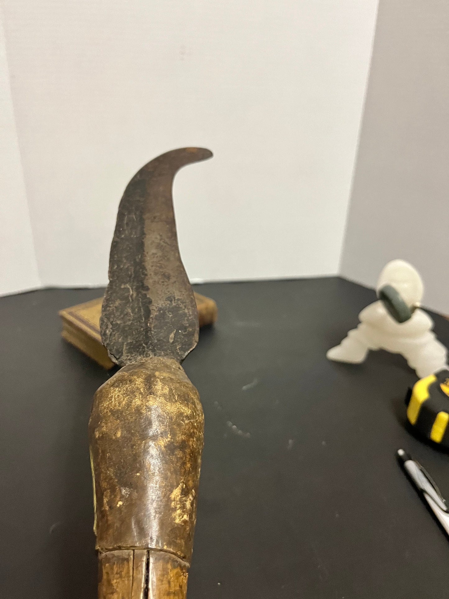 Museum quality Antique 19th century Hand Forged  Japanese Notogiri Woodworking tool  amazing patina and condition  wow  - 17 inches long