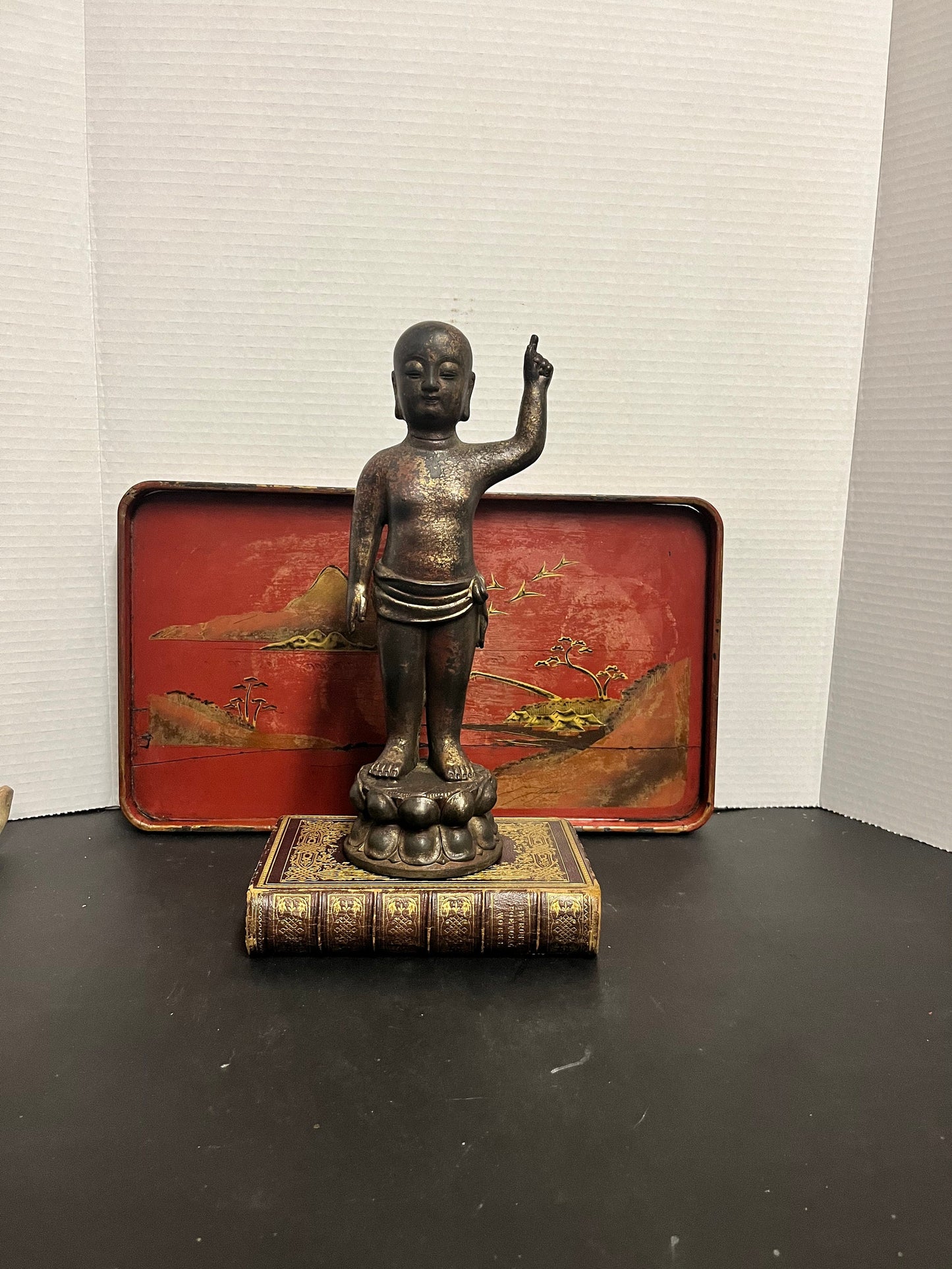 Absolutely fabulous museum quality 10.5 inch, 18 century to bathroom bronze of a deity or God.