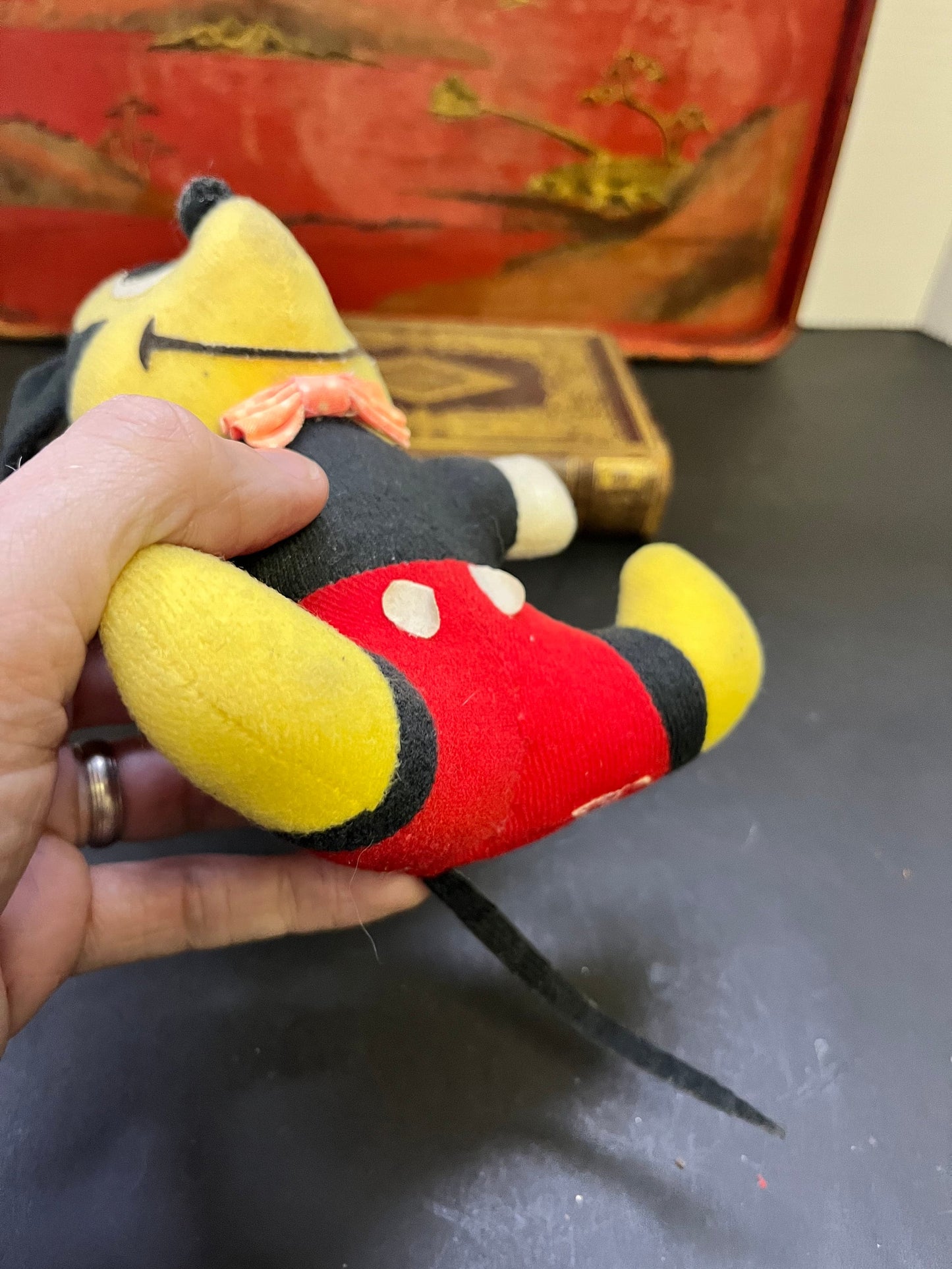 7 inch tall vintage Mickey Mouse in good condition  super cool gift and seems old