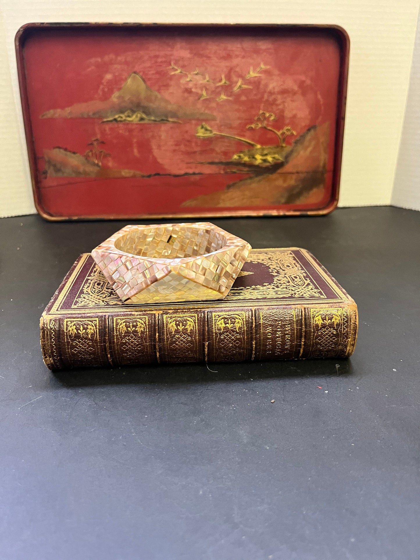 3.25 inch wide super cool shell bracelet bangle.