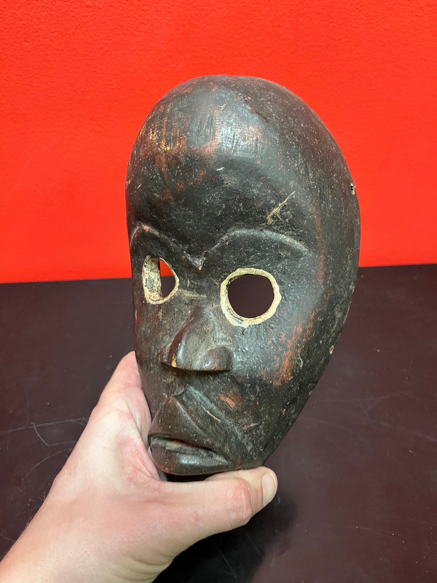 9.5 inch authentic ivory coast ceremonial female, Dan mask - museum, quality with exceptional Patina - wow