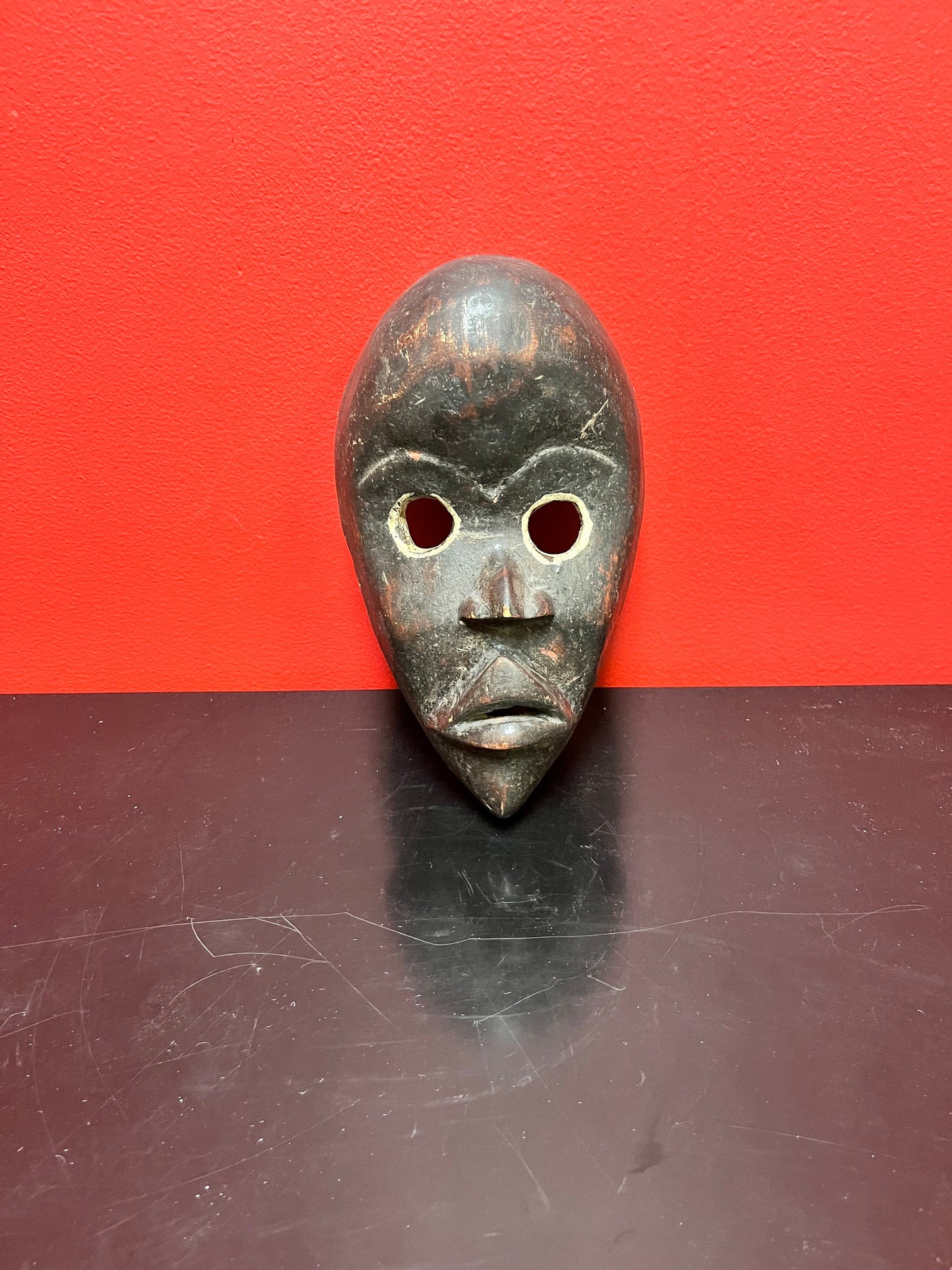 9.5 inch authentic ivory coast ceremonial female, Dan mask - museum, quality with exceptional Patina - wow