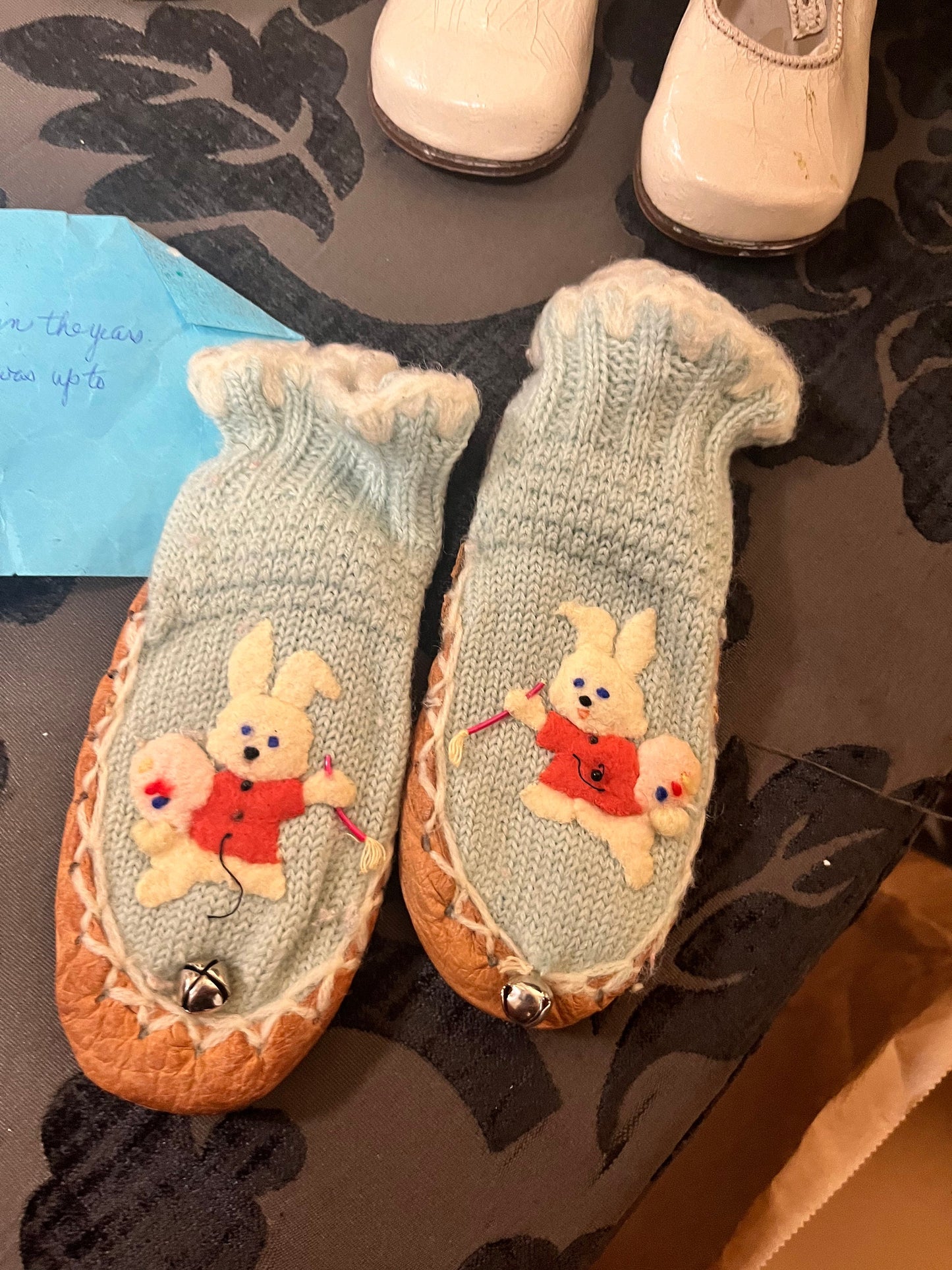 Lot beautiful antique shoes  doll or children  great condition. Approx 5 inches long each  great value