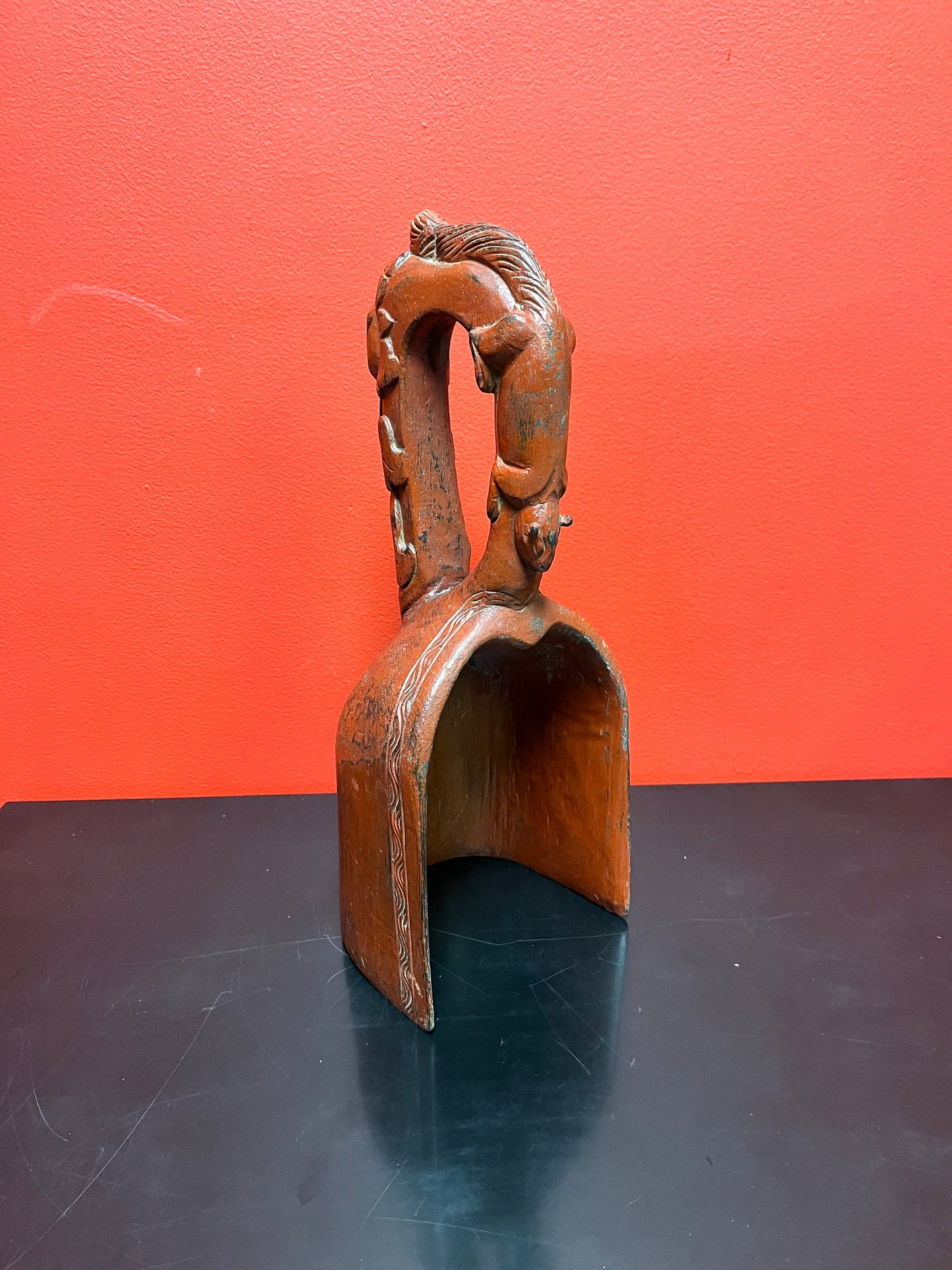 Absolutely fantastic antique 16 inch long Chinese grain scoop  wonderful patina and condition  exceptional Asian piece-  Wow