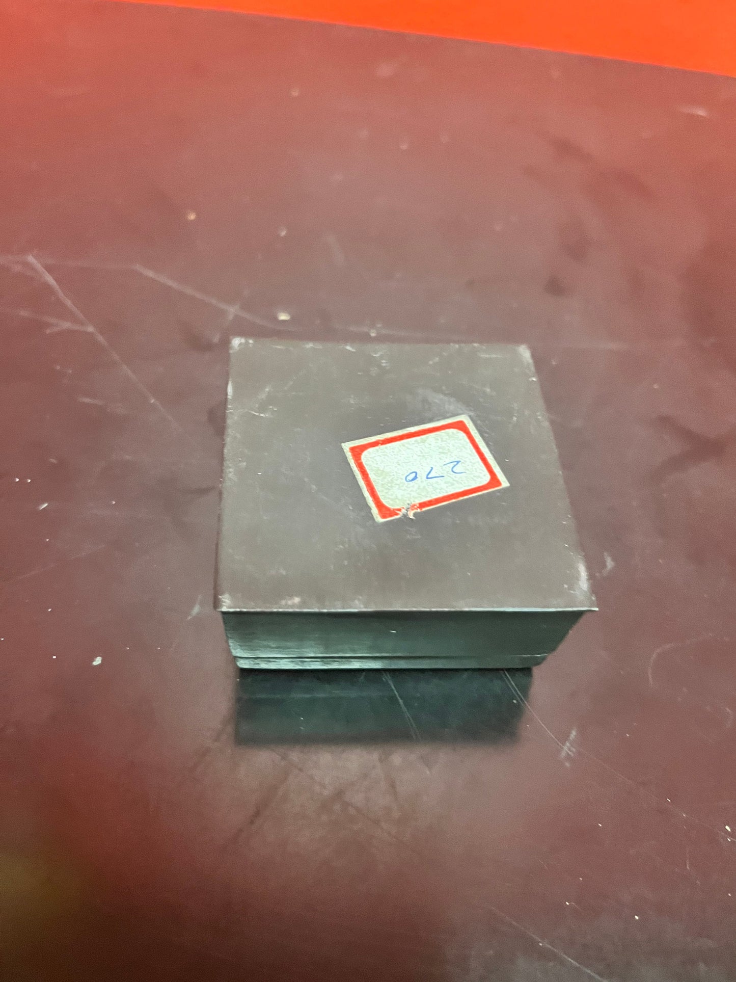 Unique and wonderful, 2 inch antique bronze and painted bone box   intricate detailing and wonderful condition - powerful piece