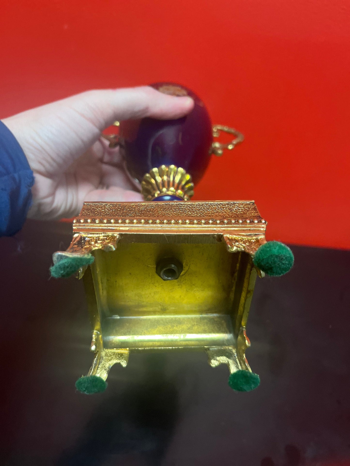 Stunning large 14.5 inch French porcelain  sevres antique signed hand painted iron with gilt mint condition and signed  value priced