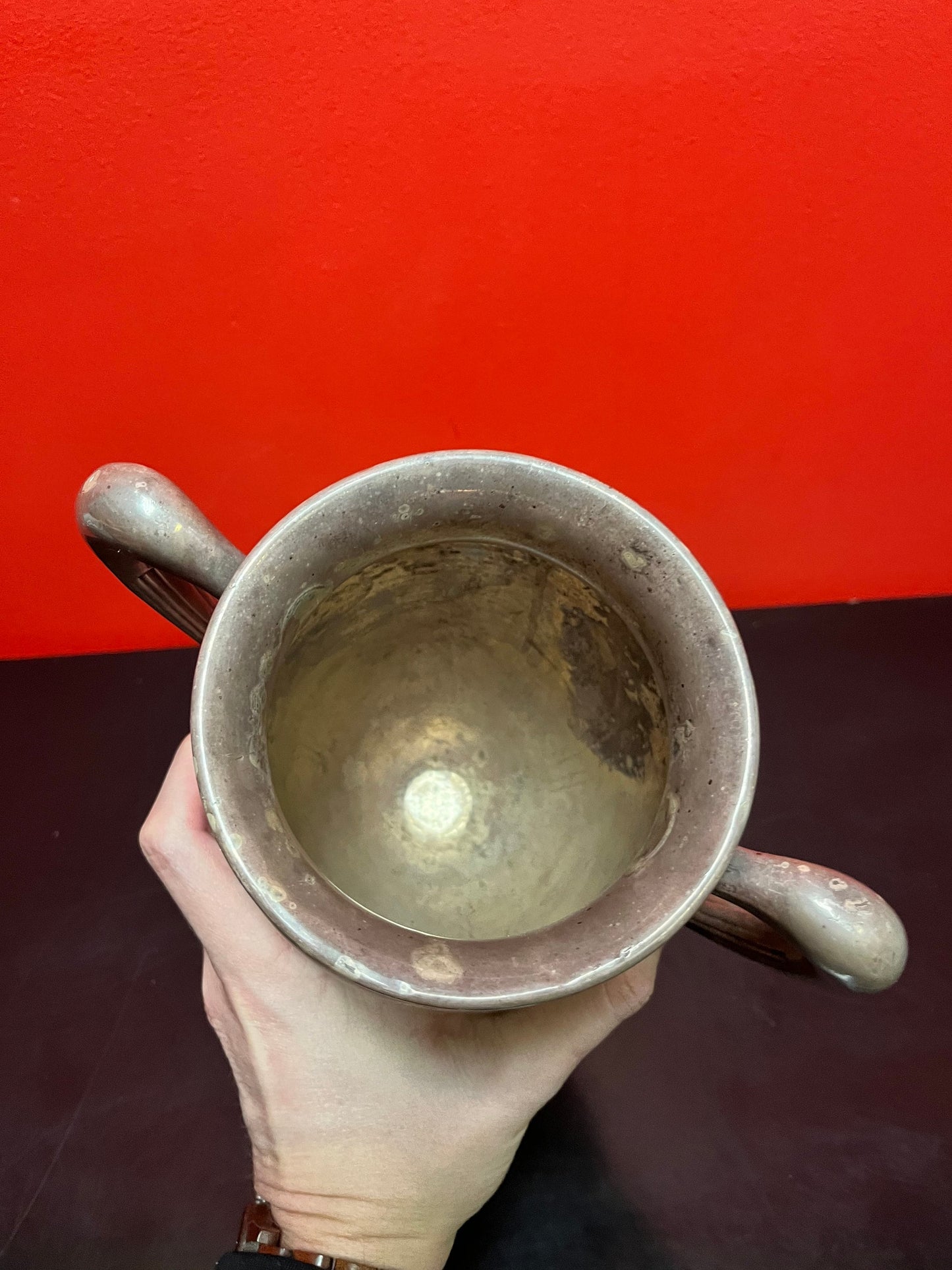 Fabulous huge 10 inch silver plated 1950s swimming trophy  lovely patina, and really fascinating piece of Victoria, BC history!!!