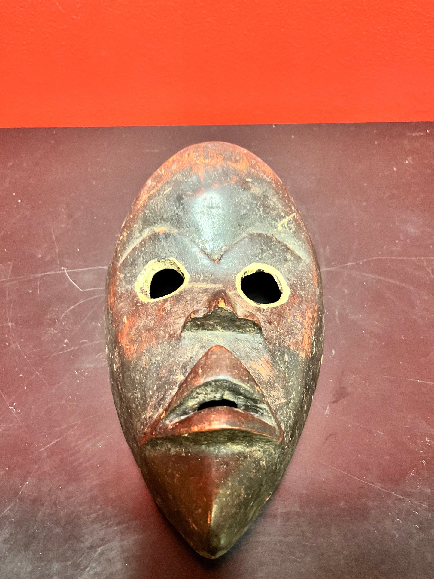 9.5 inch authentic ivory coast ceremonial female, Dan mask - museum, quality with exceptional Patina - wow