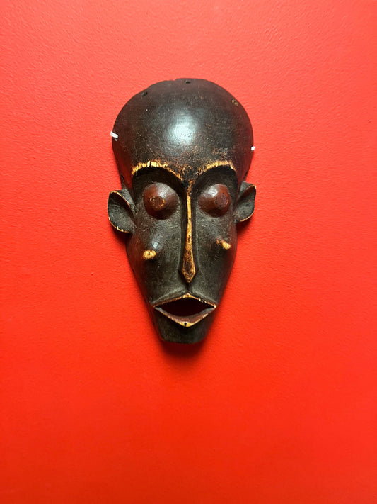 An  Amazing 10 inch tall African Dan passport mask   wonderful condition and patina  old beauty  wow wow