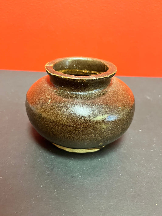 Beautiful 4 x 3 high song dynasty soy glaze bowl   antique in good condition