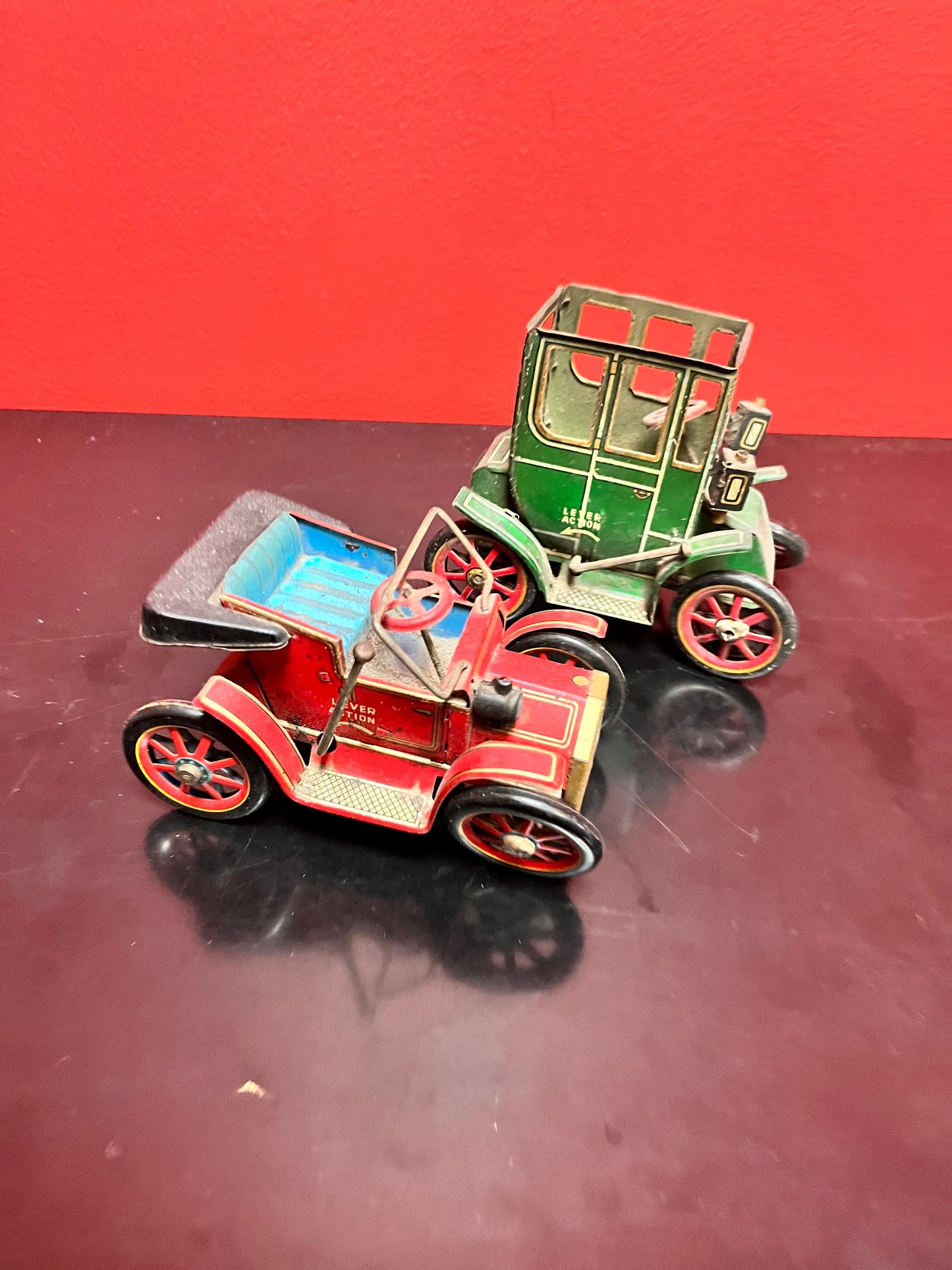 Two magical antique tin toys   as is   Amazing value - 5 and 6 inches each