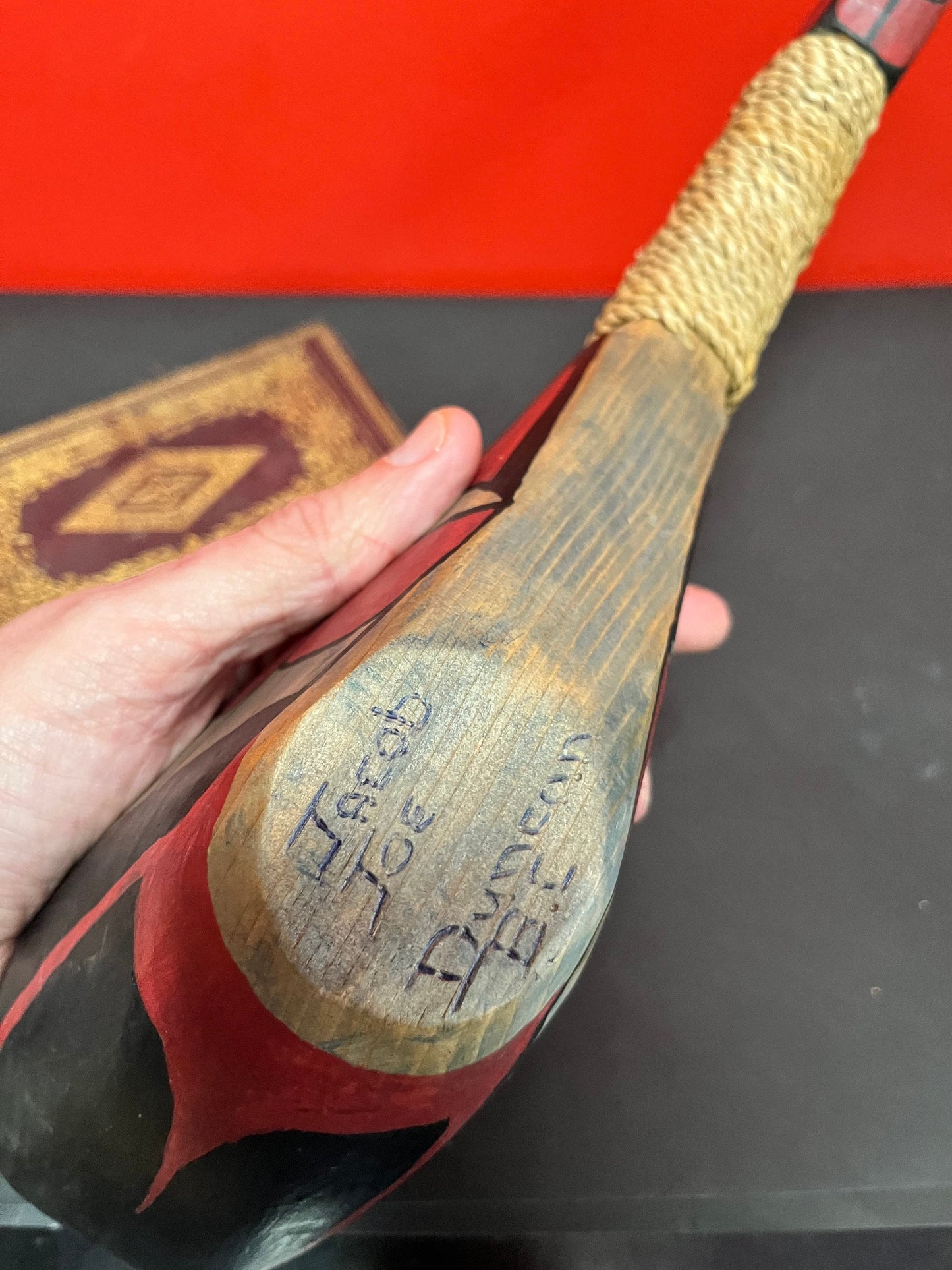 4 inch long fabulous indigenous first nations pacific northwest coast signed Ladle  rare beauty