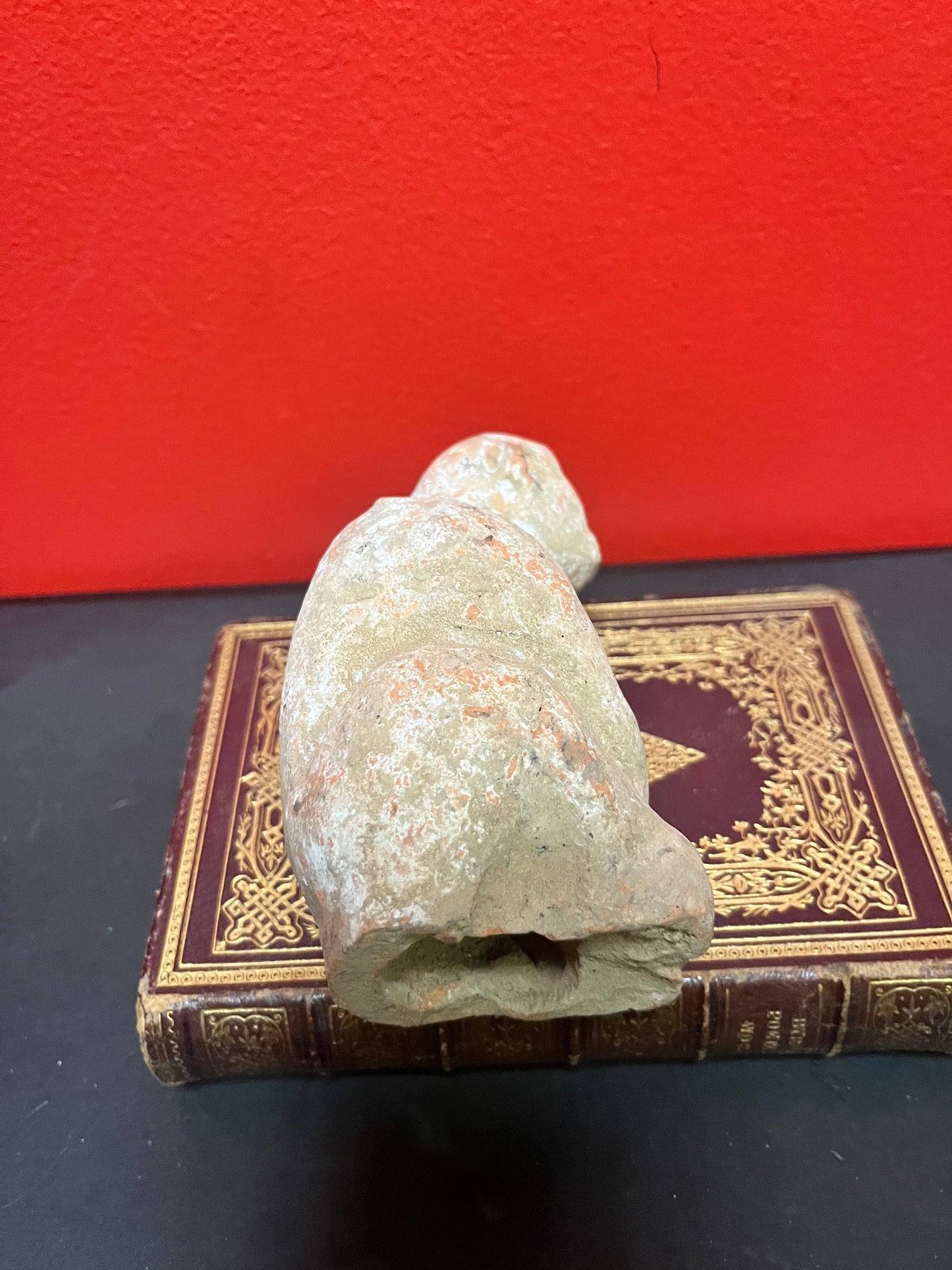 Very very rare museum quality 5 inch high Chinese tang dynasty pottery monkey  amazing patina and overall condition  wow