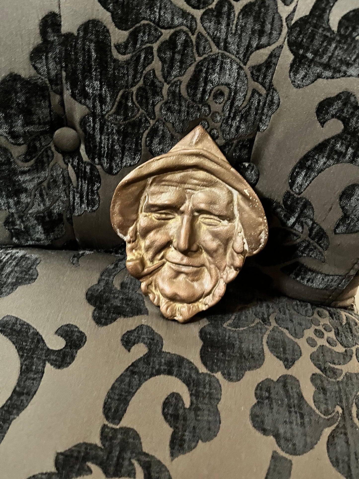 6 inch bronze sailor dish or wall hanging plaque  great gift  antique sailor