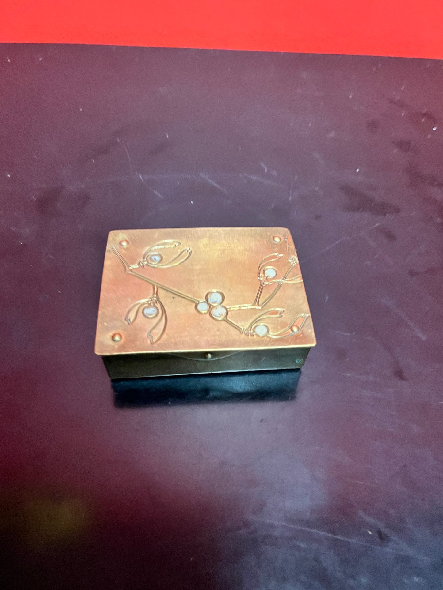 Antique 3 by 2 x 1  Georgian tortoiseshell snuffbox  good value