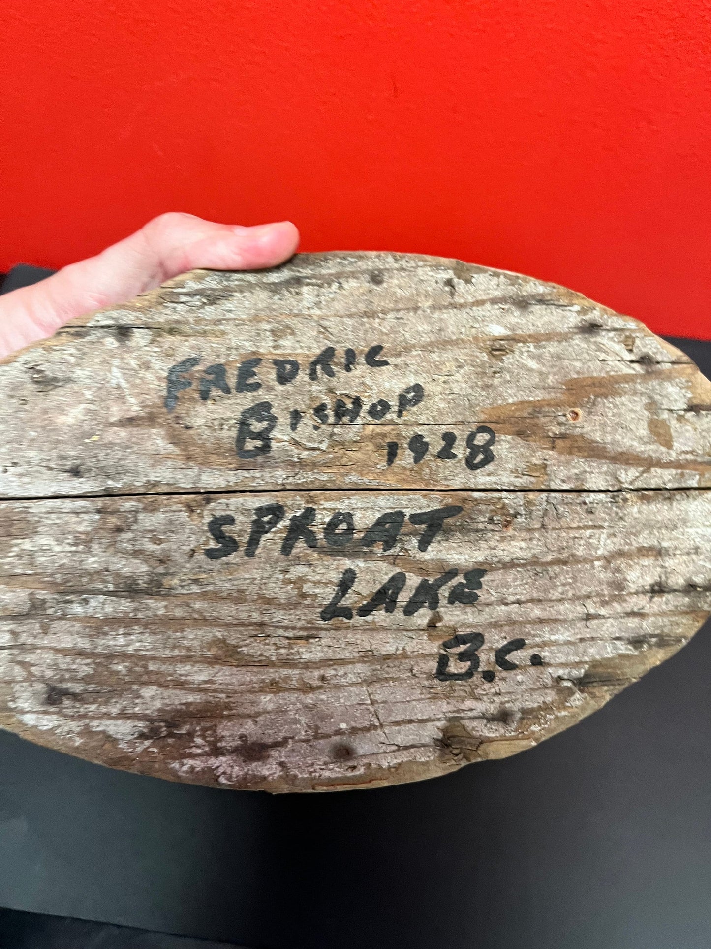 Oh my Johnny boy, its a 1928 signed headless duck decoy from sprout lake British Columbia