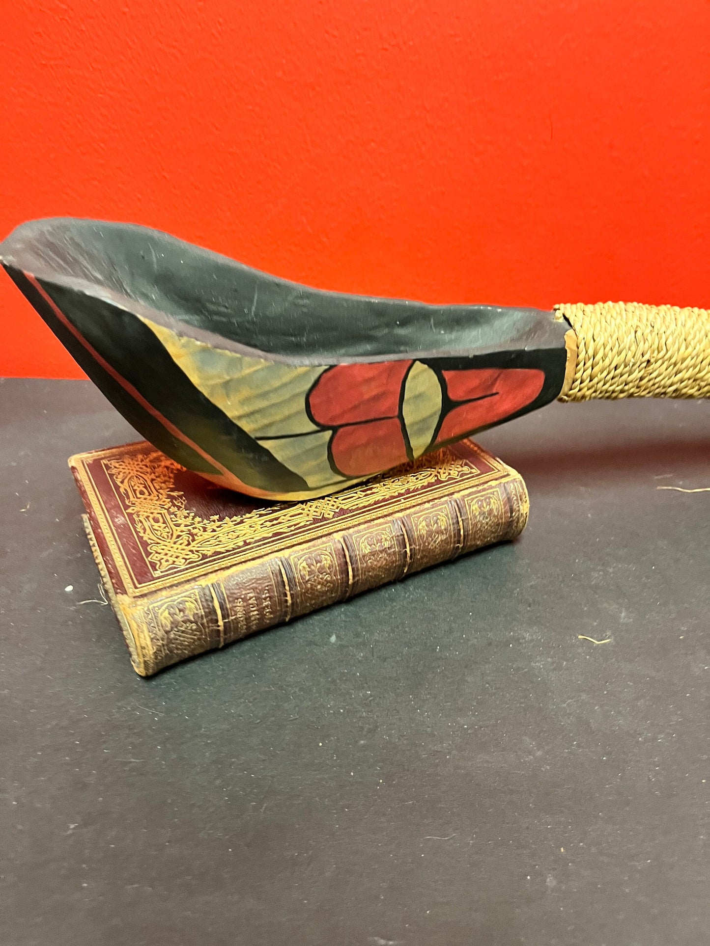 4 inch long fabulous indigenous first nations pacific northwest coast signed Ladle  rare beauty