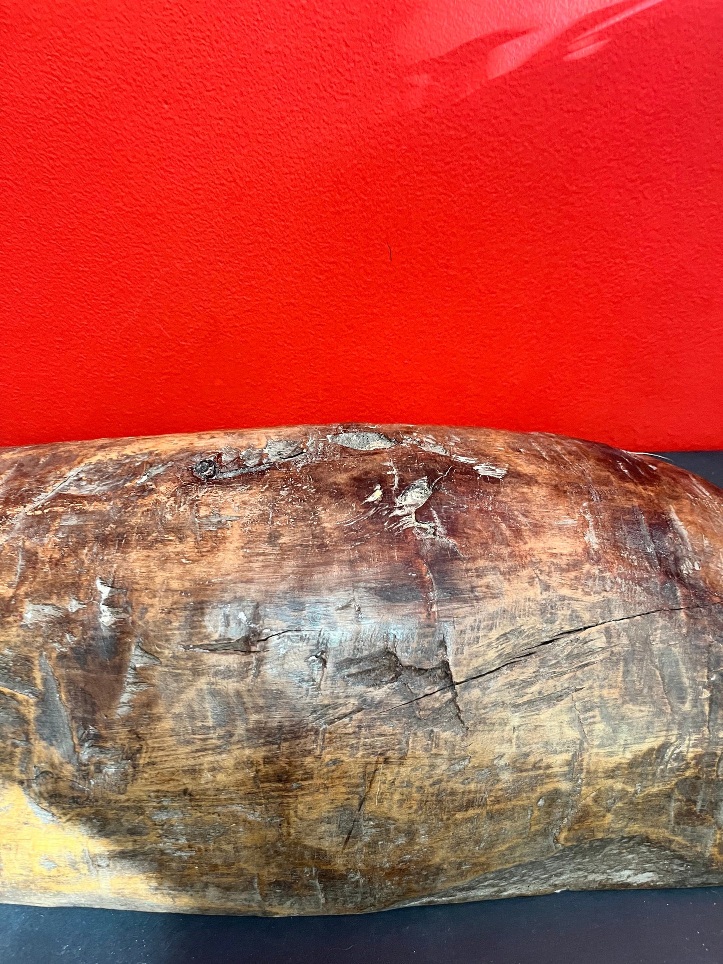 Indigenous first nations  Haida Authentic 1820s 23 x 10 ceremonial bowl  came from museum collection  rare rare  great condition