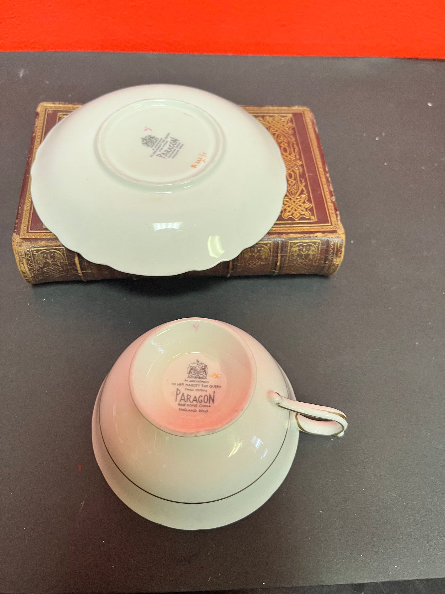 Paragon beautiful rare and cup and Saucer  mint condition  wow