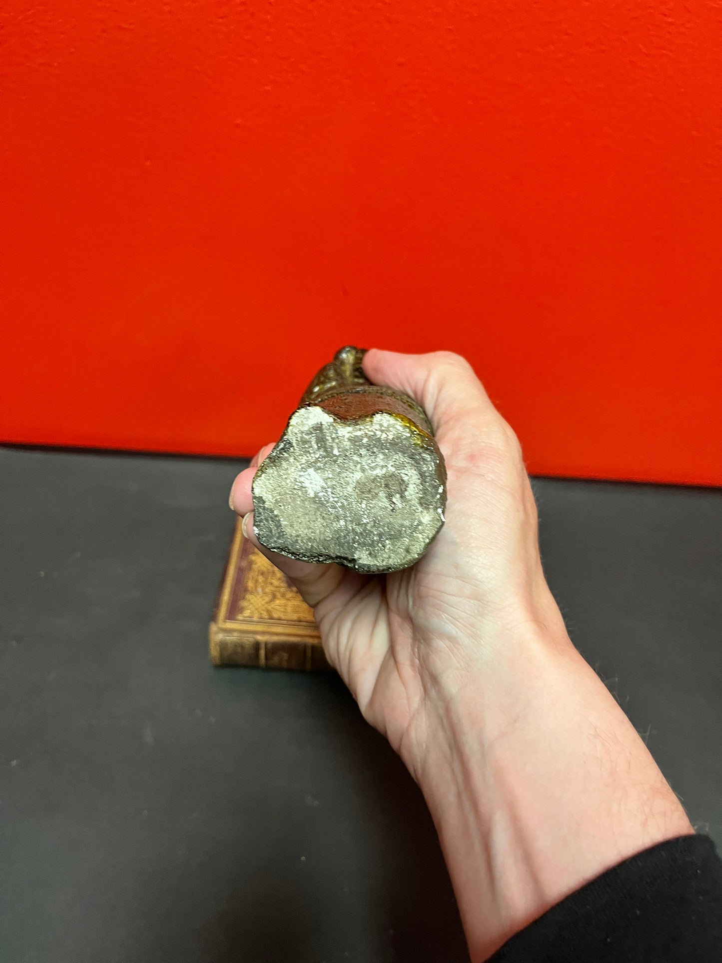 Very cool 8 inch European stone statue of a priest  unique in good condition