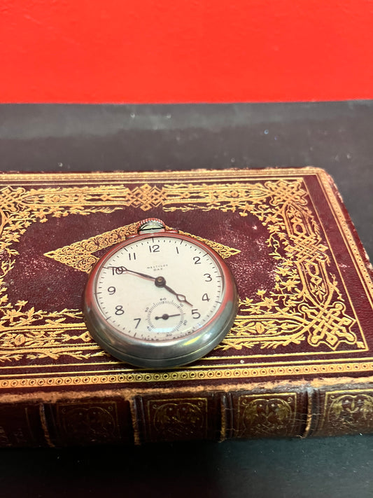 Westlcox as is silver plated plated pocket  watch  tinkering project