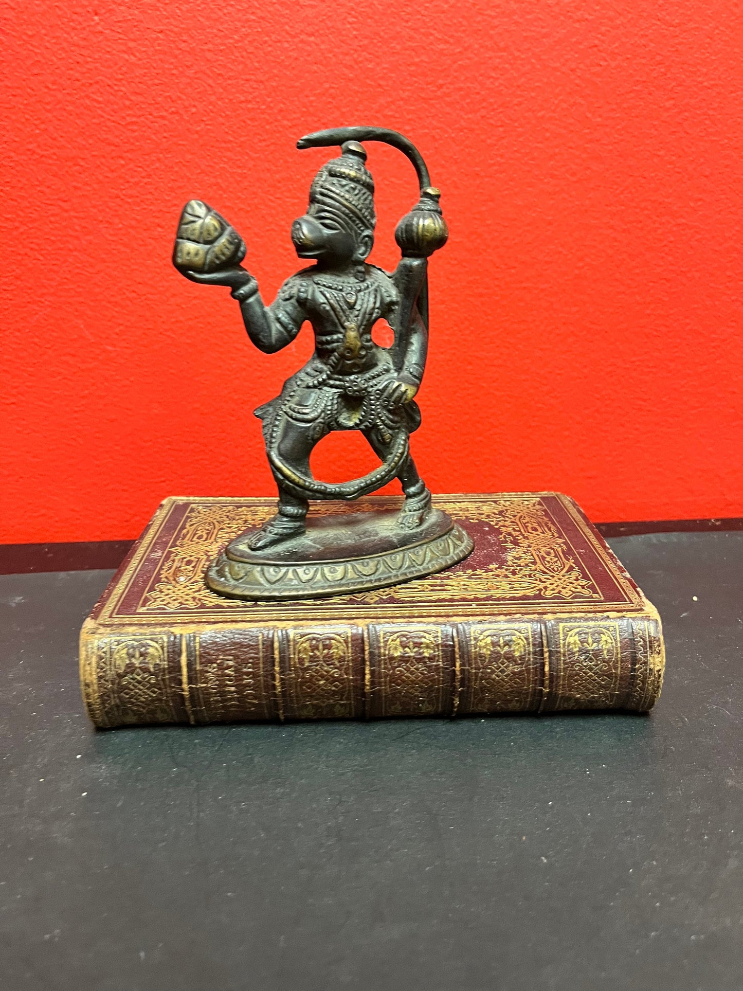 Stunning, heavy 19 century or earlier 5 1/2 inch monkey God bronze statue  superb detail