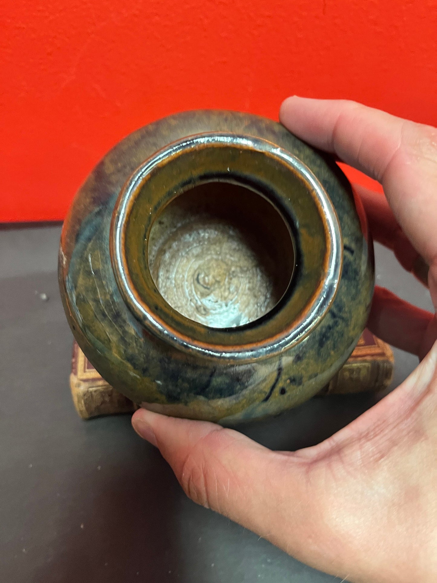 Rare Chinese authentic 4 inch high song dynasty pot / vase  wonderful glaze  museum quality