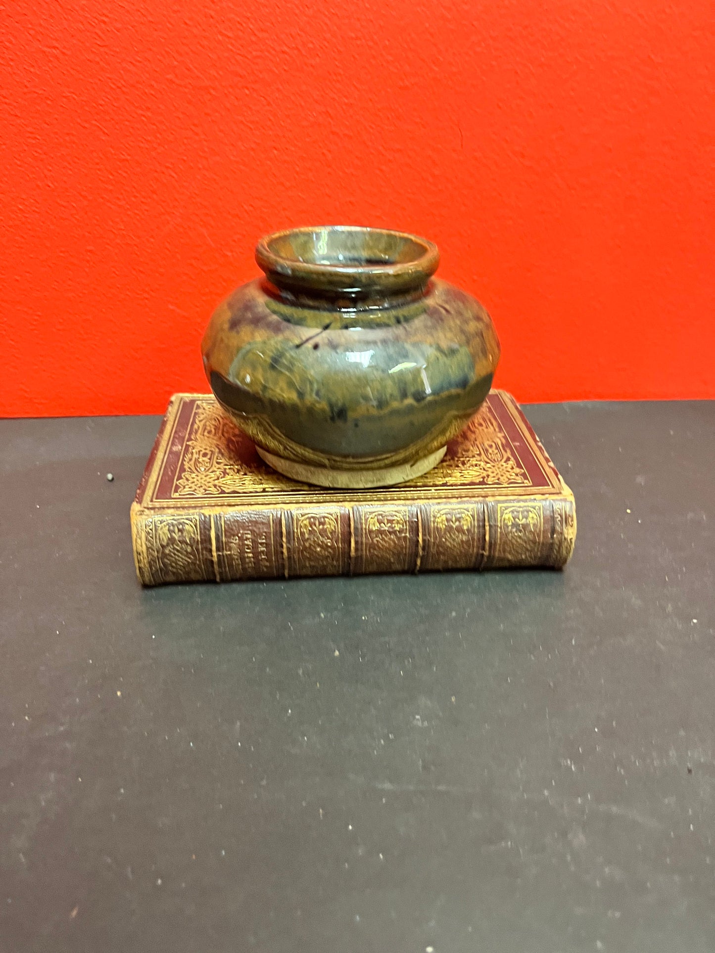 Rare Chinese authentic 4 inch high song dynasty pot / vase  wonderful glaze  museum quality