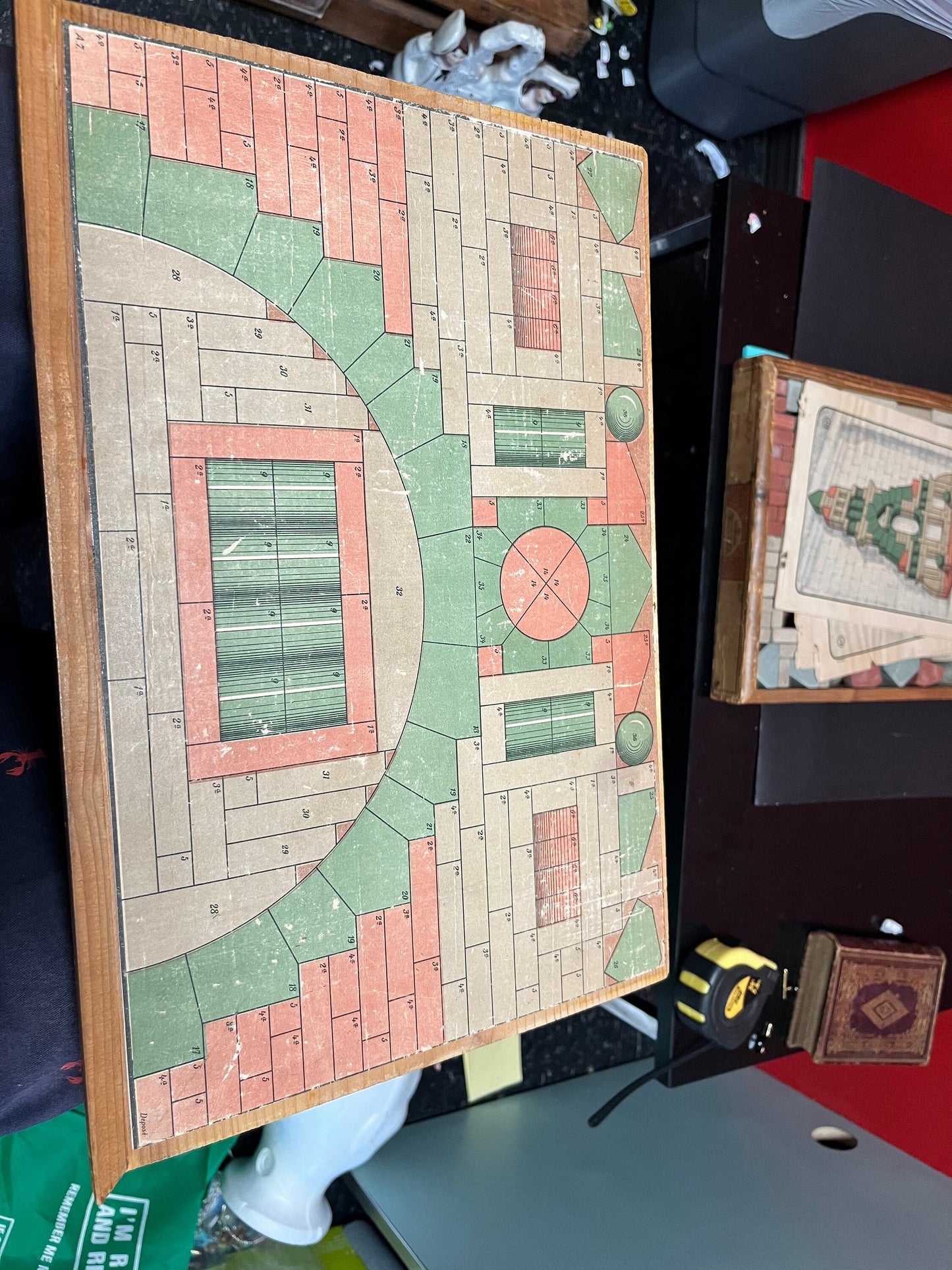 Stunning 16 x 11 x 1.5, 1915 Bing “arto stone block set  mint condition with original instructions  a collectors dream  wow