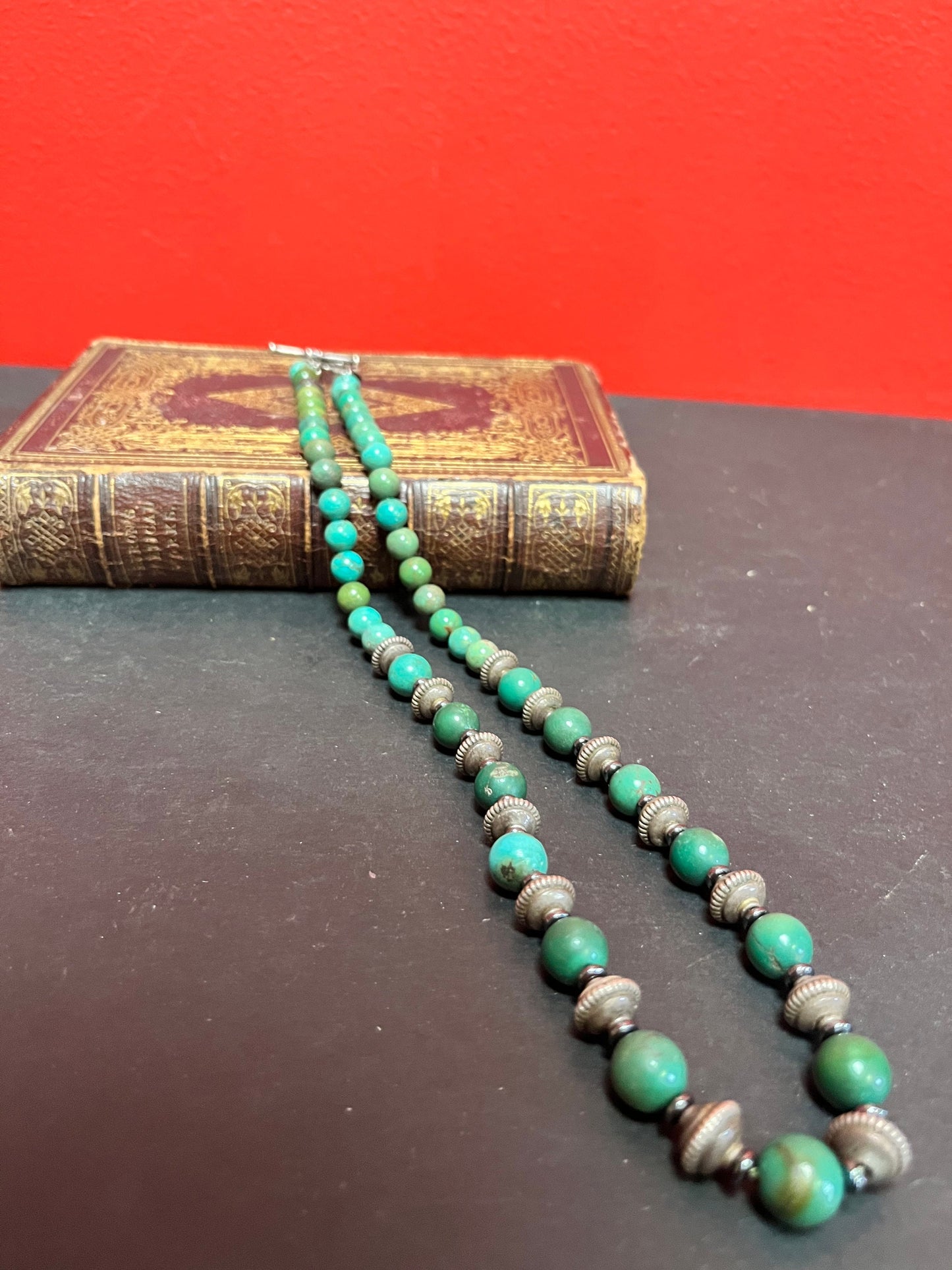 Approximately 21 inch very cool stone persian necklace