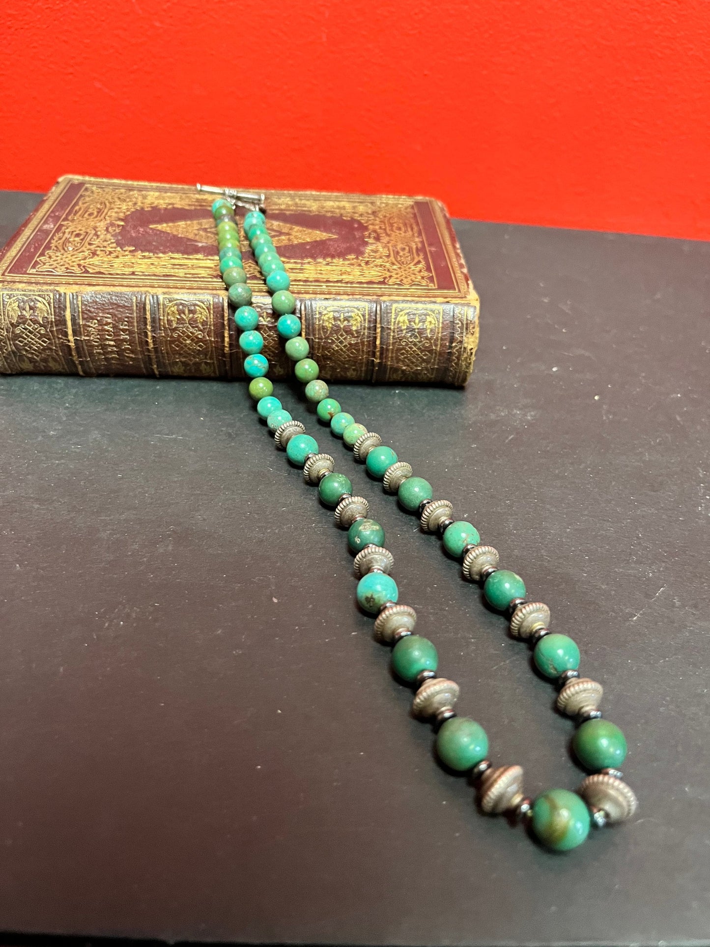 Approximately 21 inch very cool stone persian necklace