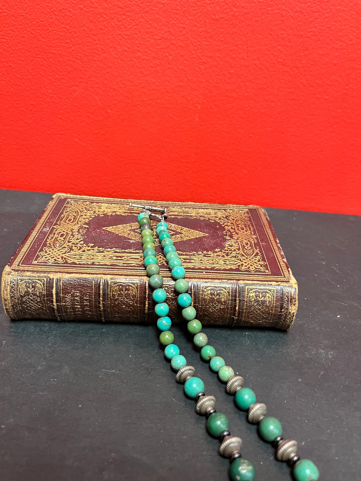 Approximately 21 inch very cool stone persian necklace