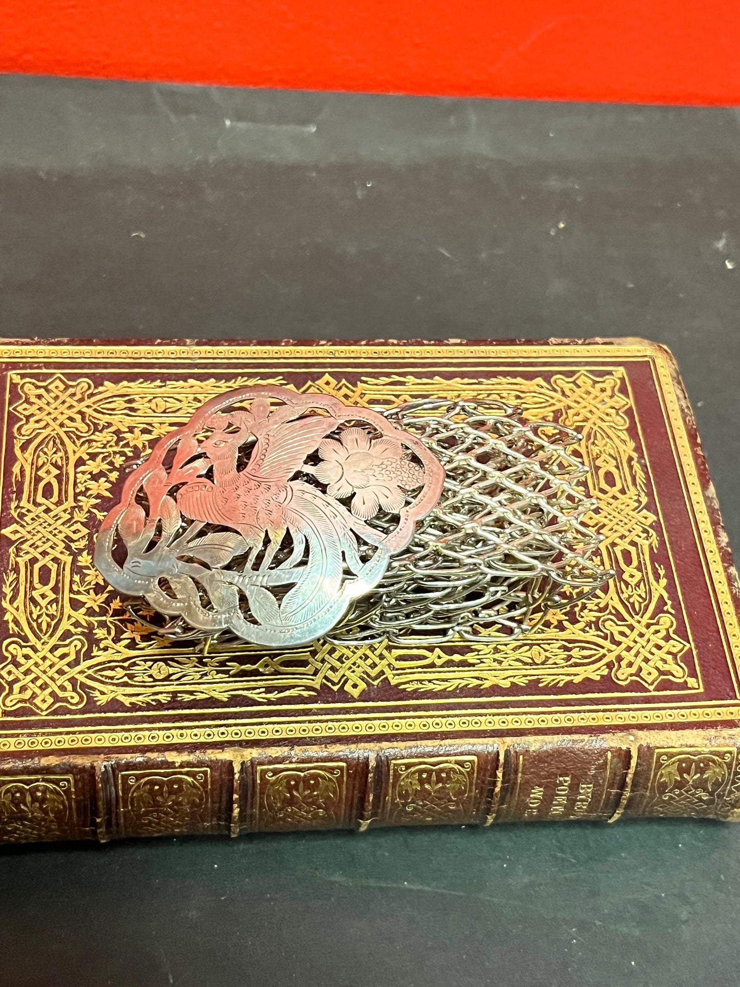 Fabulous antique Chinese 34 inch silver marked belt with buckle  heavy and quality  great value