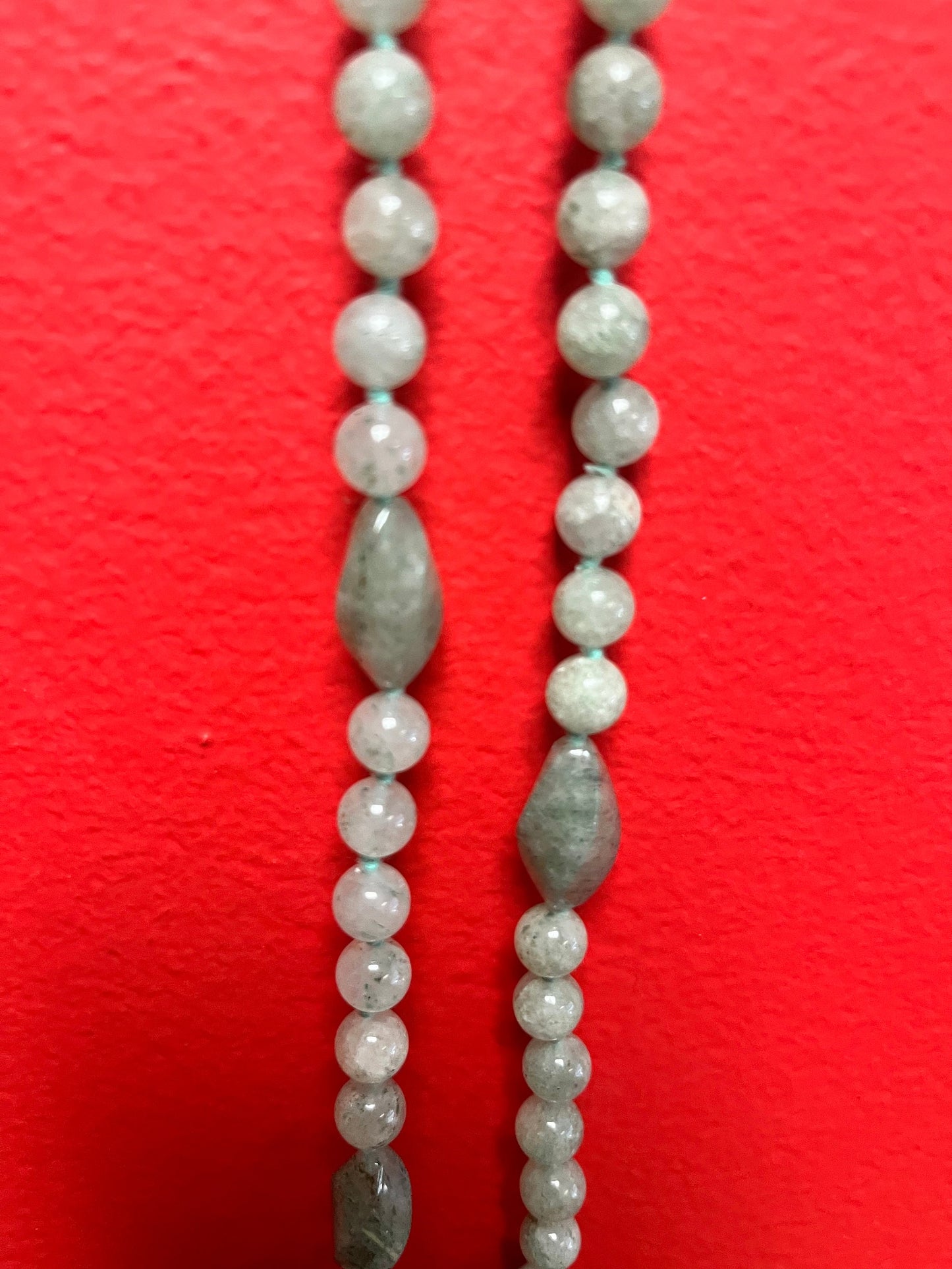 28 inch approx  Chinese  jade necklace with elephant