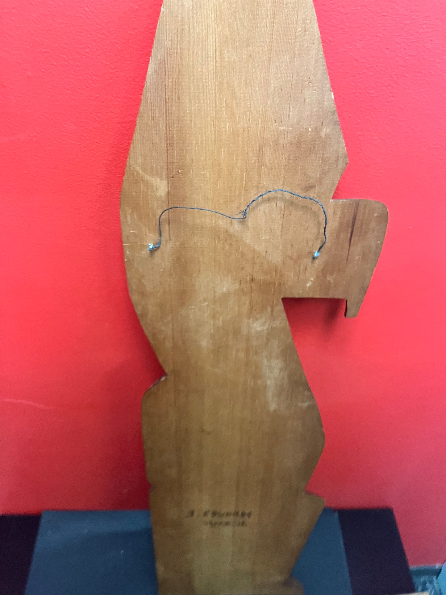 Absolutely fabulous 36 x 9 indigenous first nations signed Thunderbird coffee carving  great detail and design  wonderful size - wow